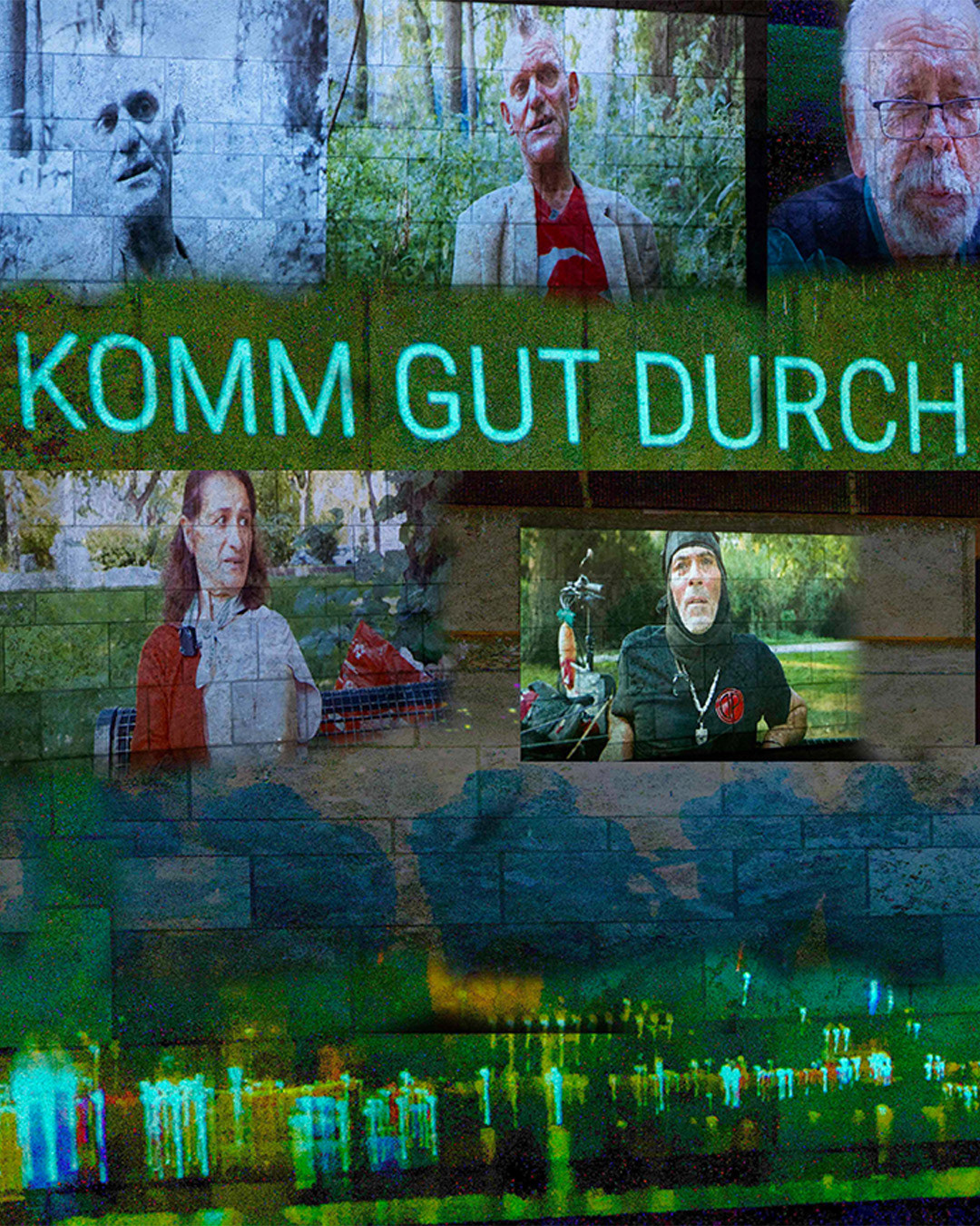 Projektionen "Komm gut durch die Nacht"