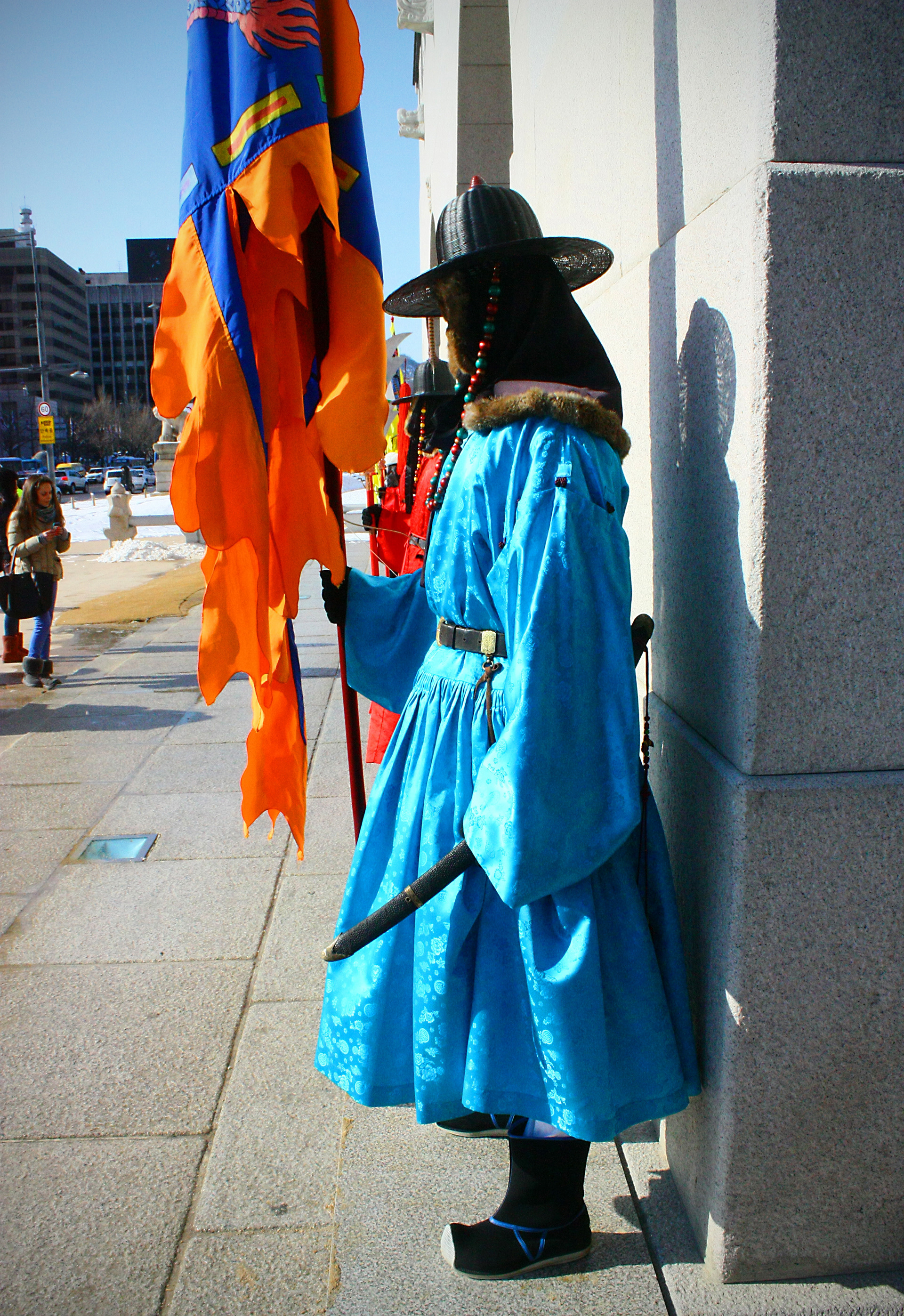 serious palace guards 