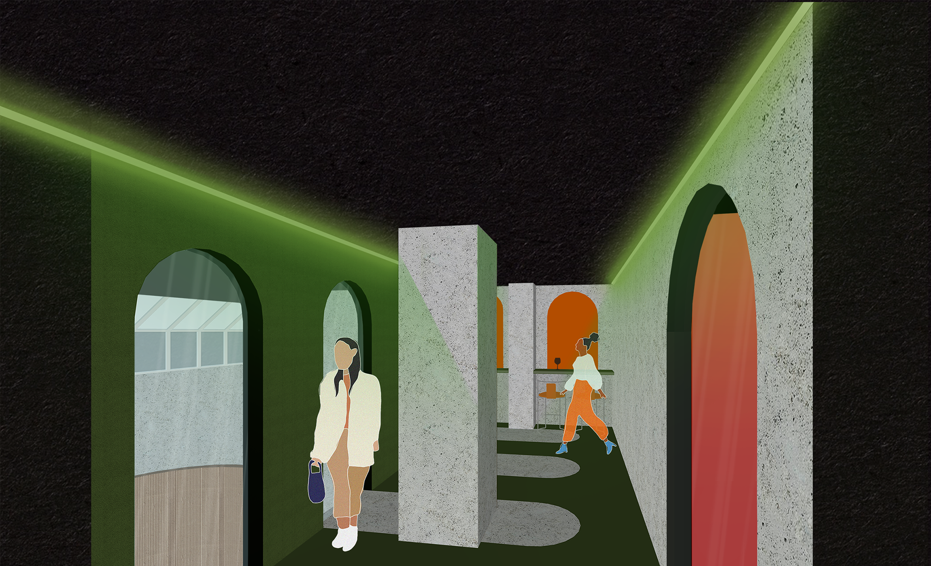 Upstairs