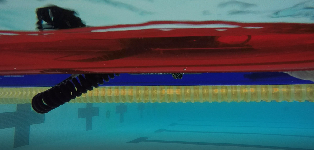 Inflated tube lifts the patient above the water
