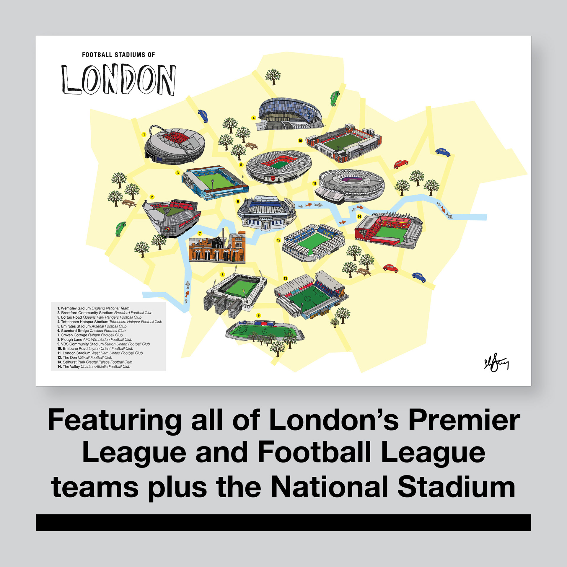premier league map