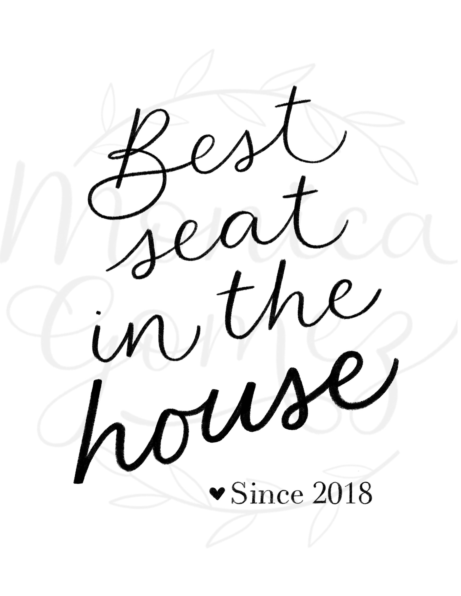 Best seat in the house (fecha editable)