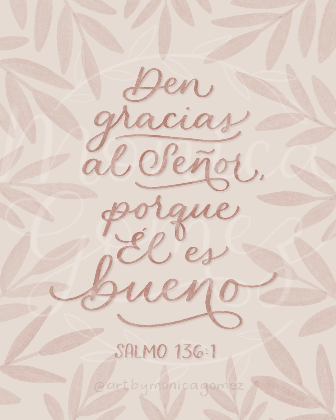 Salmo 136:1 (rosado)