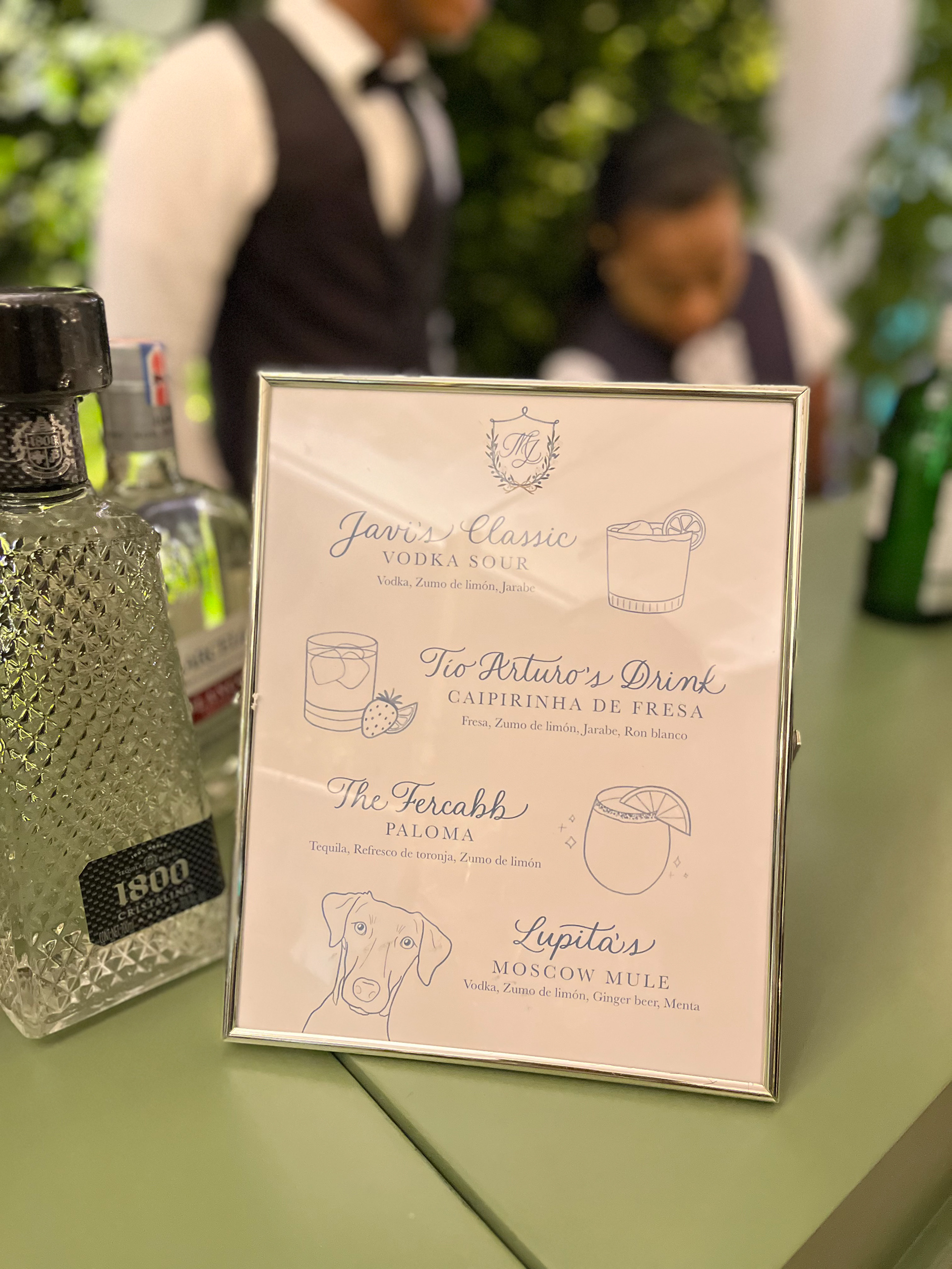 Menú de bebidas