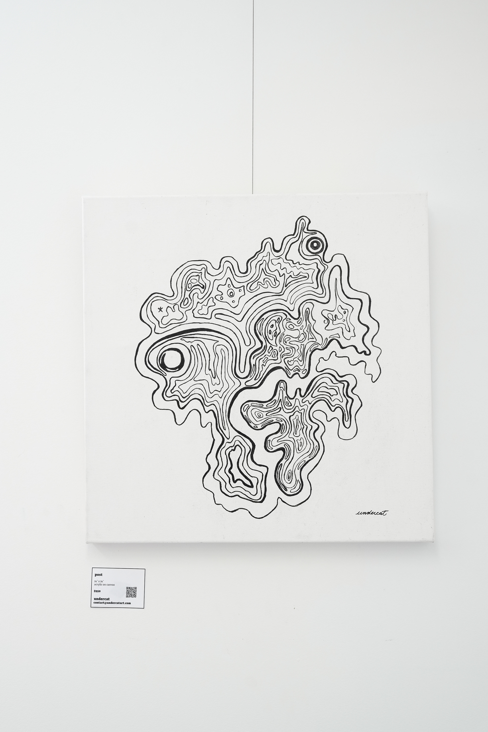 Post - 24" x 24" - Acrylic on Canvas
