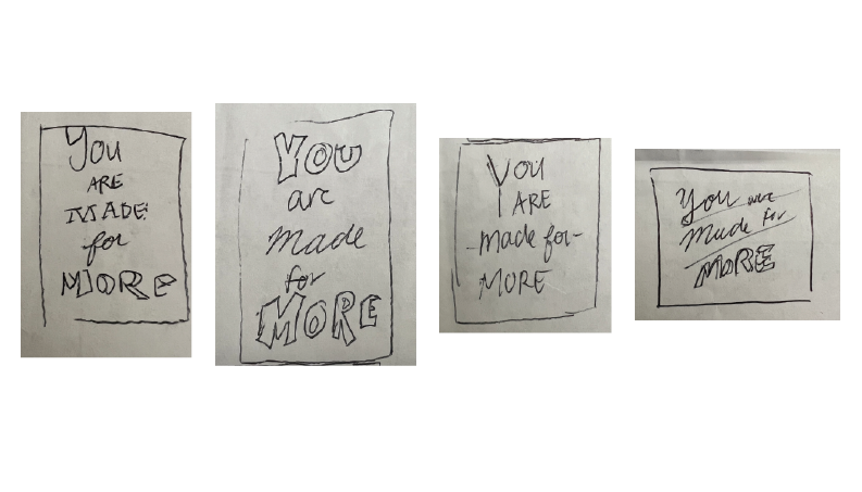 Back of business card #2 sketches