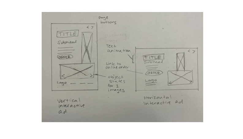 Ad - vertical and horizontal layout