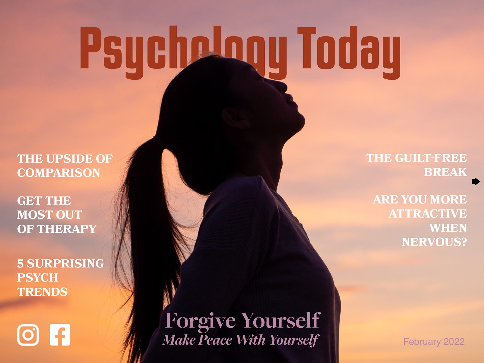 Magazine cover - horizontal layout
