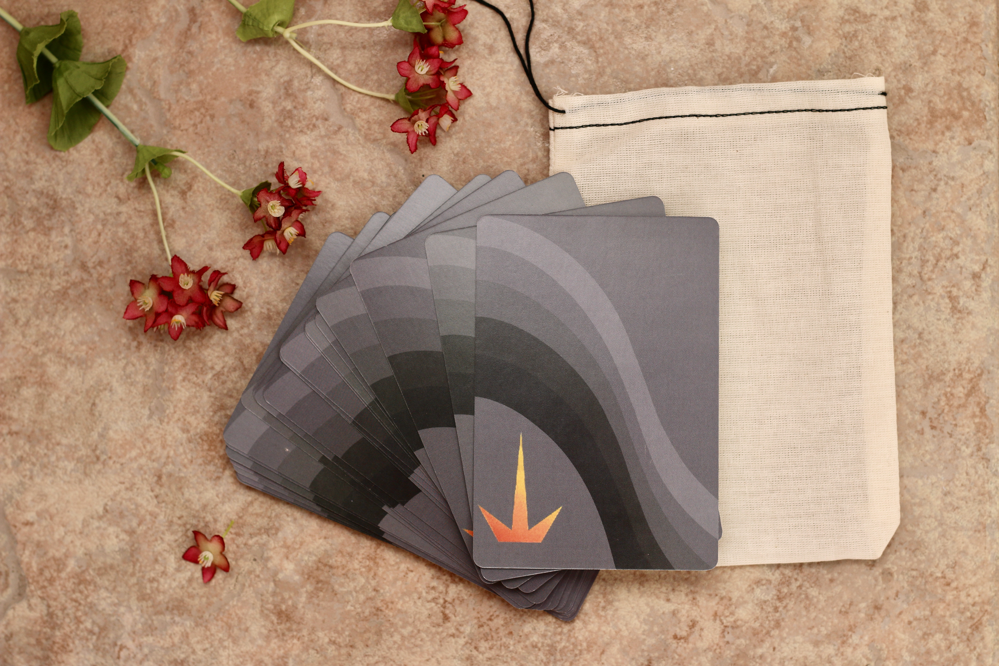 Photograph of the front of the affirmation card deck