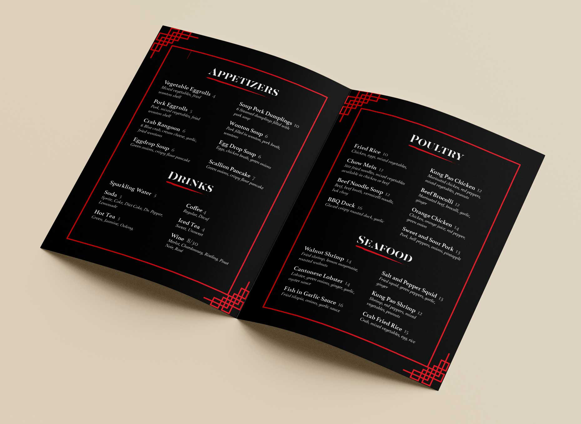 Menu inside