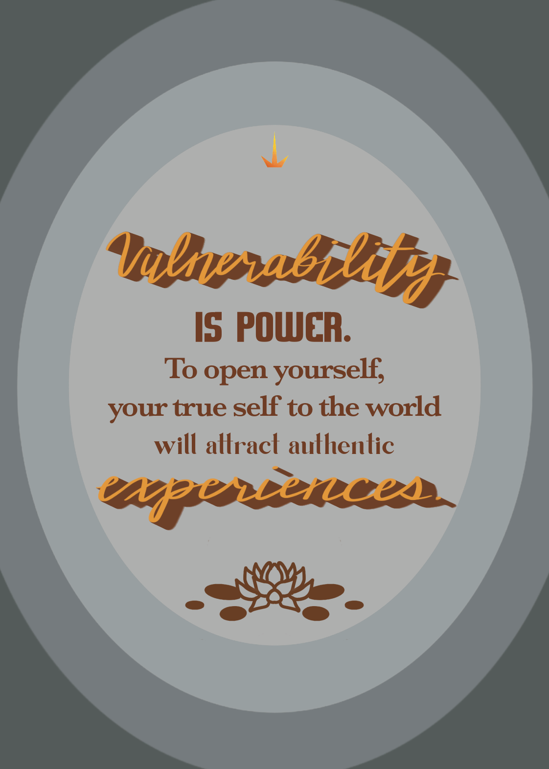 Affirmation on the back of the card