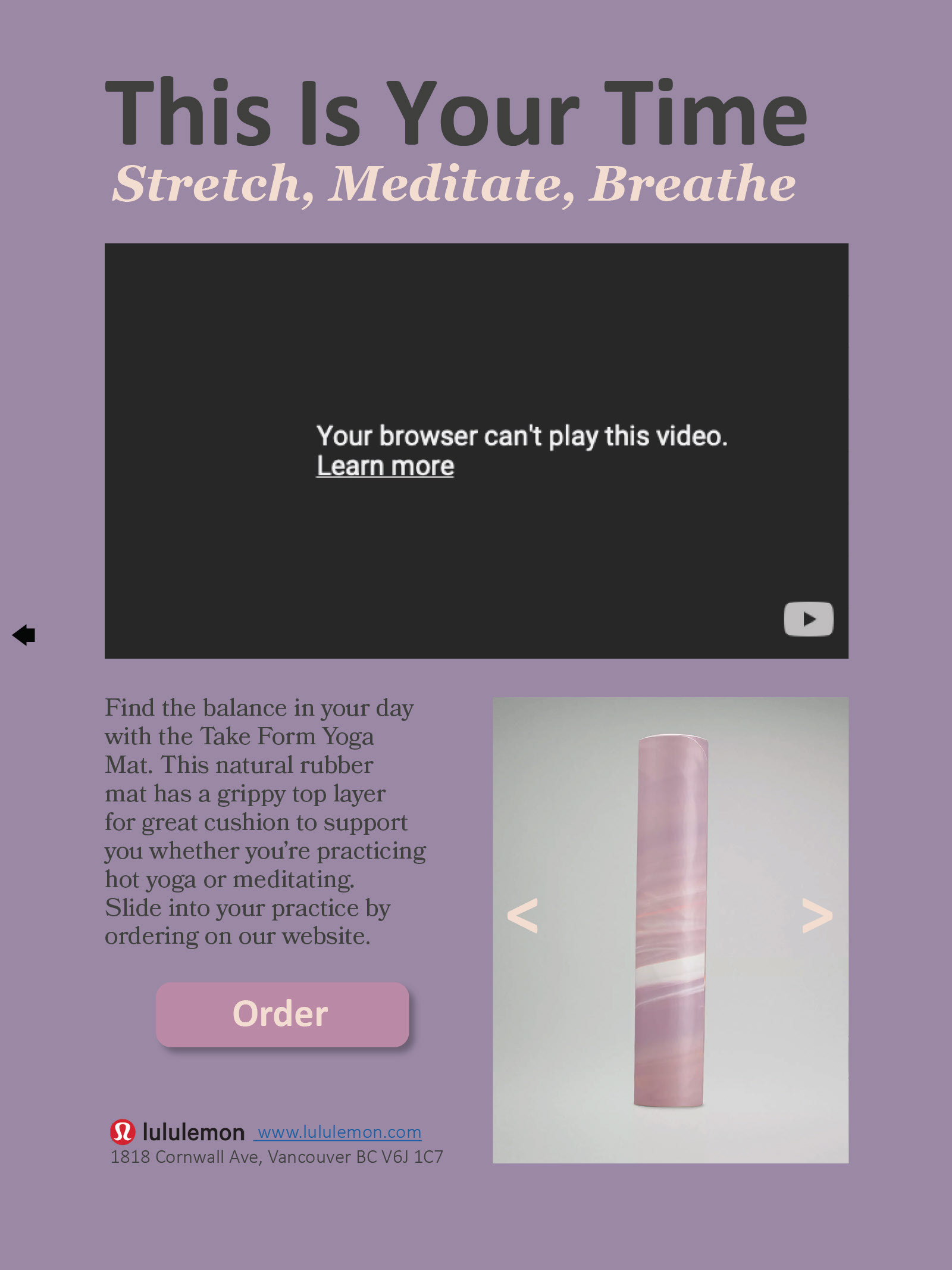 Ad - vertical layout