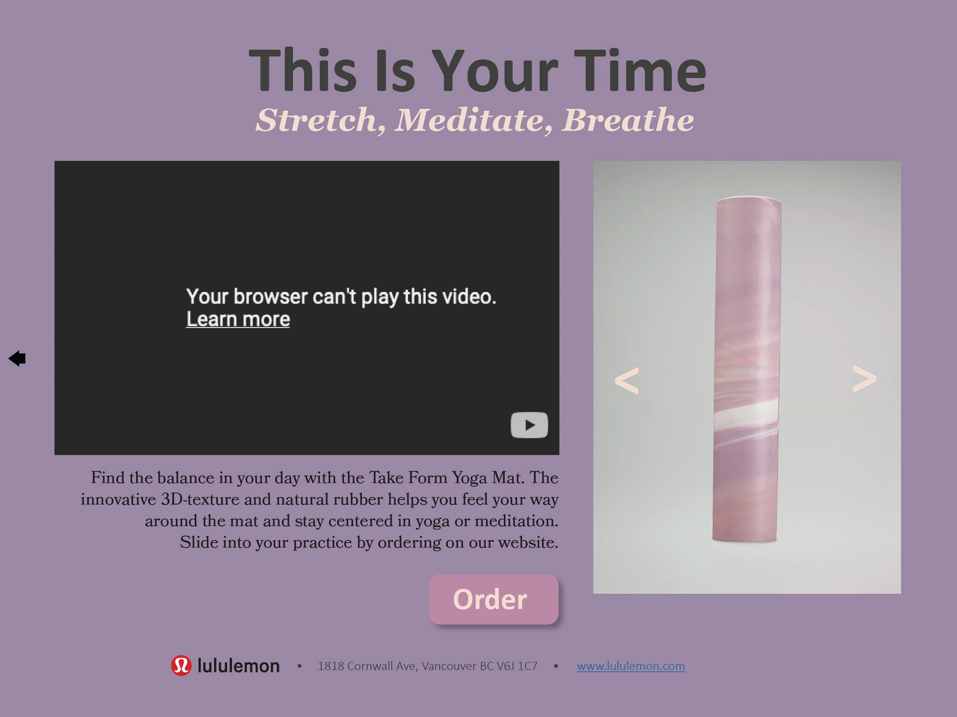 Ad - horizontal layout