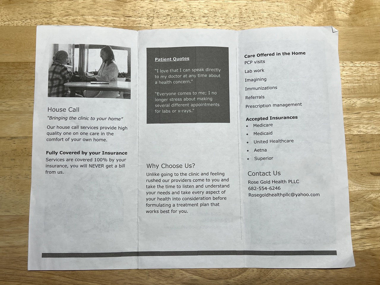 Original brochure inside