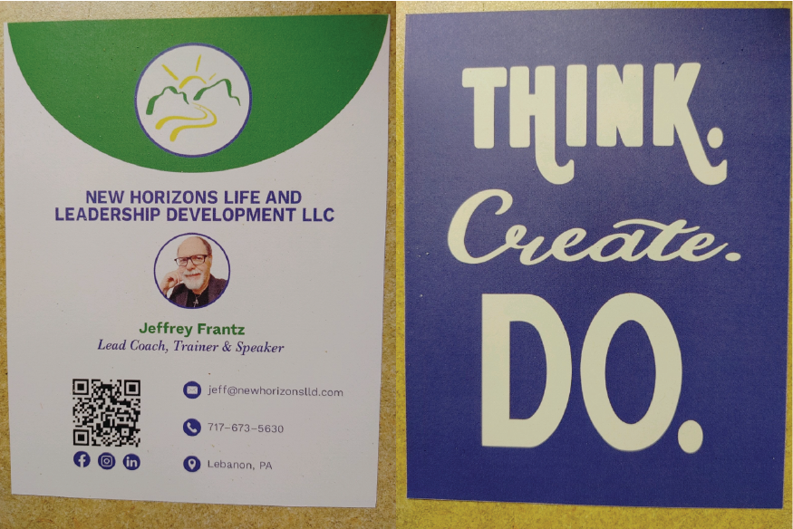Card #1 front and back printed