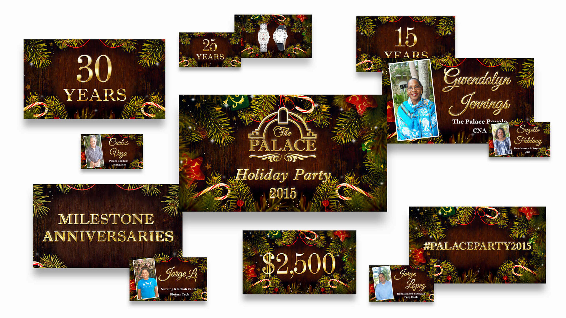 Themed and branded event multimedia presentation design, production, and execution.