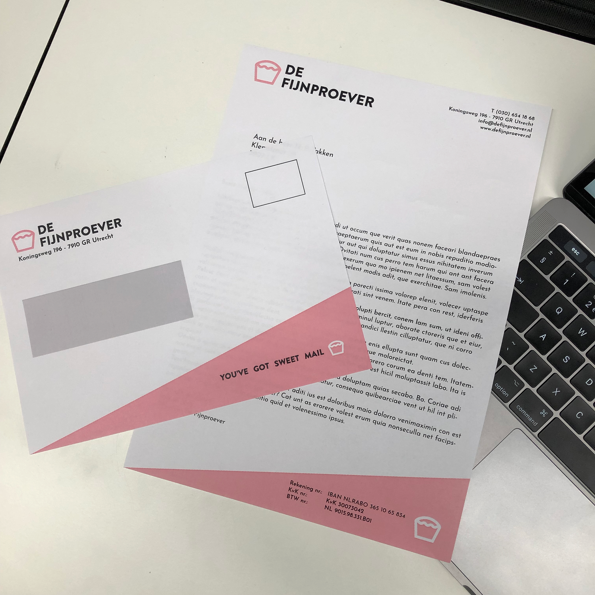 Briefpapier en envelop