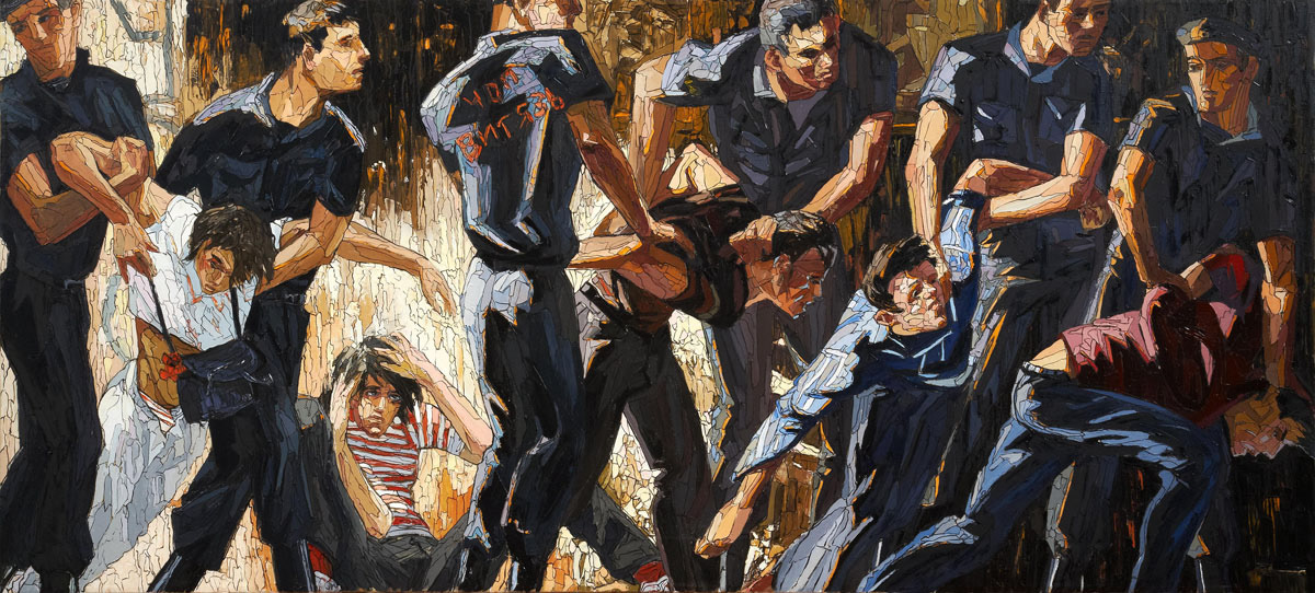 Витязи, 2008. Холст, масло. 70х155см. 670000р