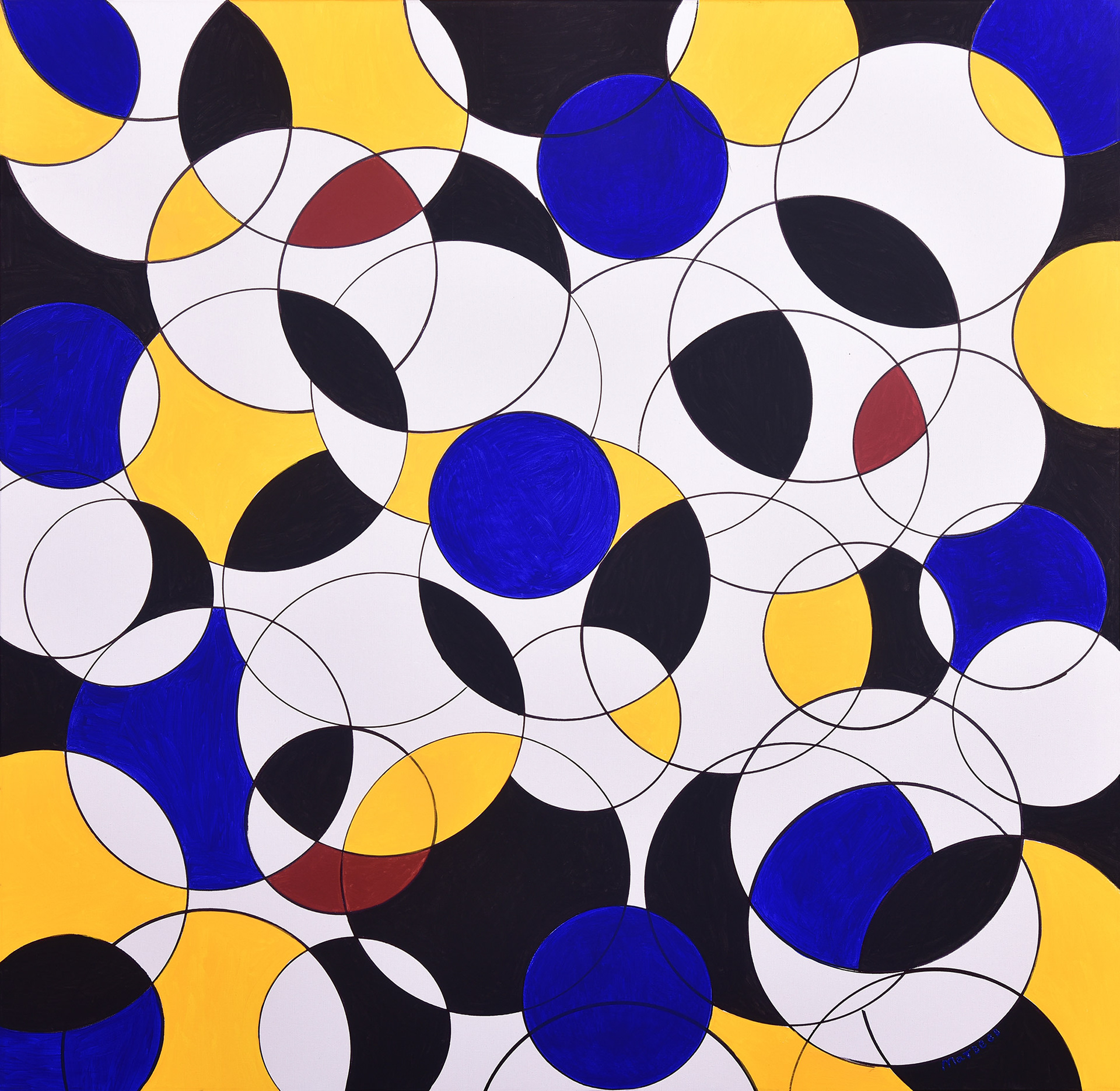 Футбол, 2019. Холст, акрил. 120х120см. 480000р