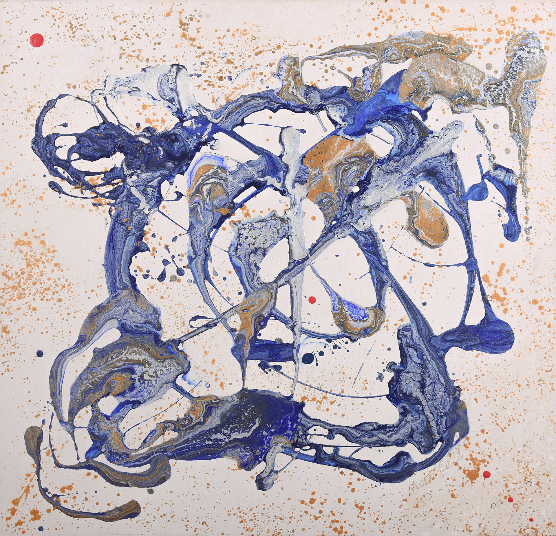 Колесо Сансары, 2019. Холст, акрил. 100х100см. 480000р