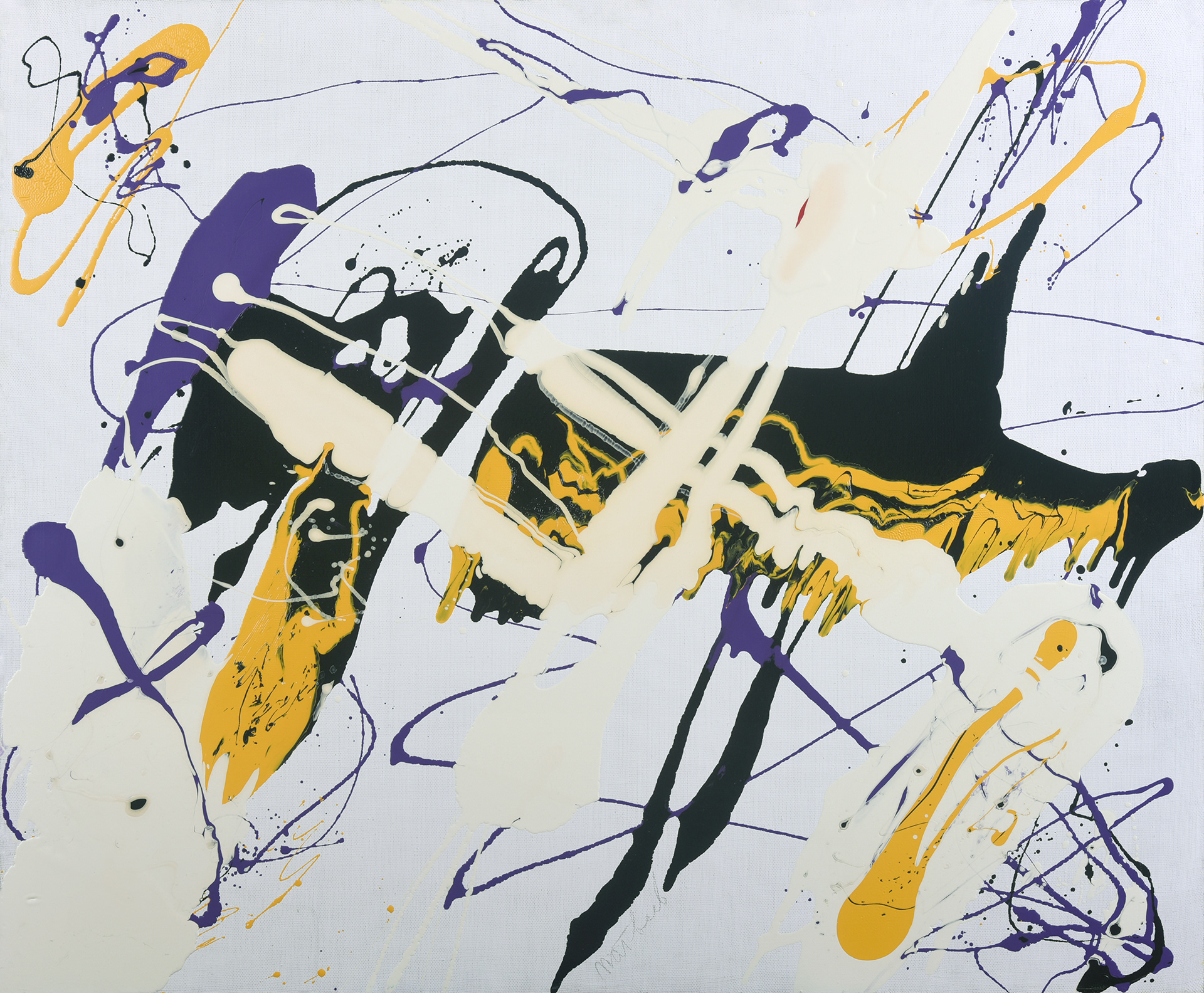 Поэма экстаза, 2017. Холст, эмаль. 100х120см.