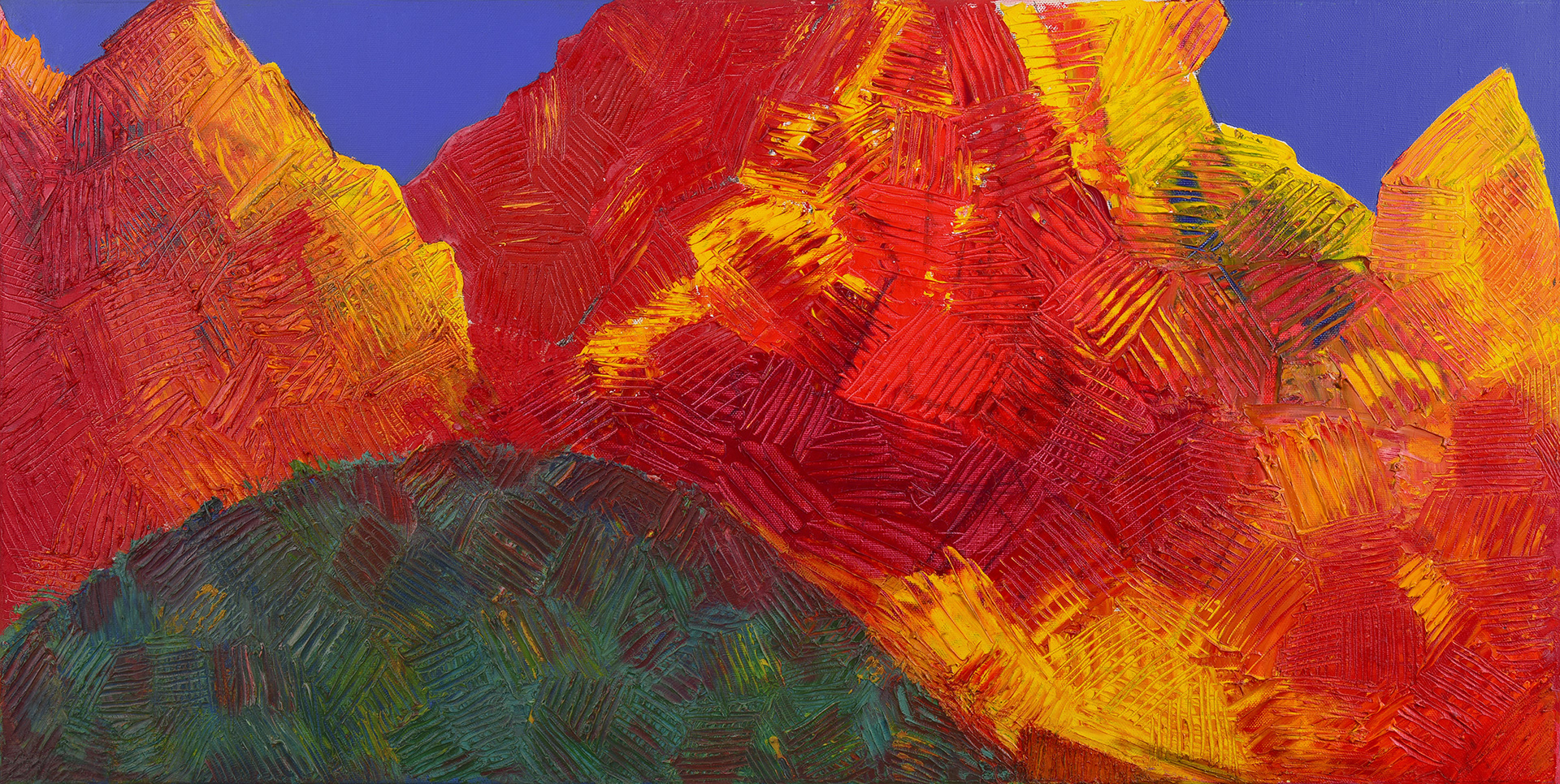 Лето в Крыму, 2007. Холст, акрил. 80х160см.