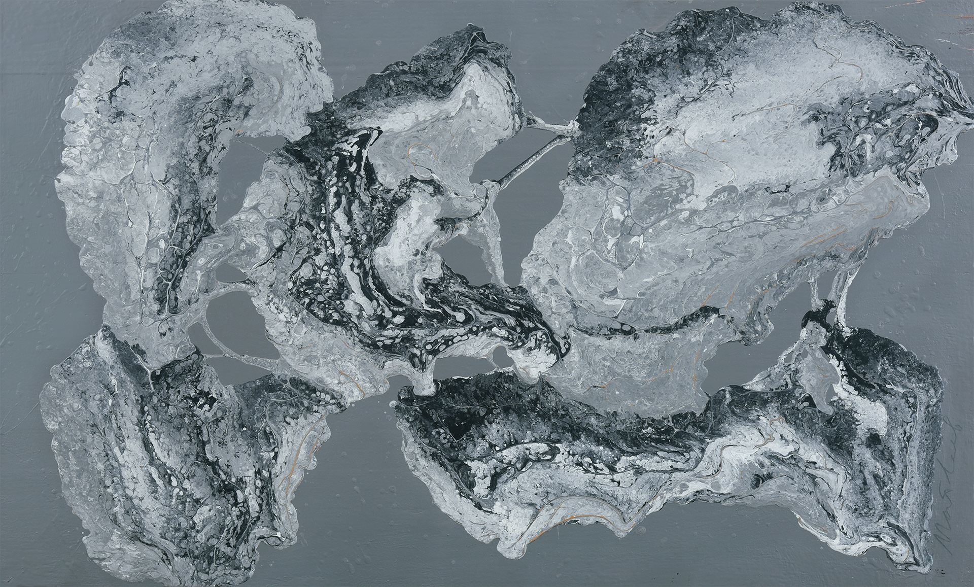 Argentum, 2018. Доска, эмаль. 60х100см. 400000р