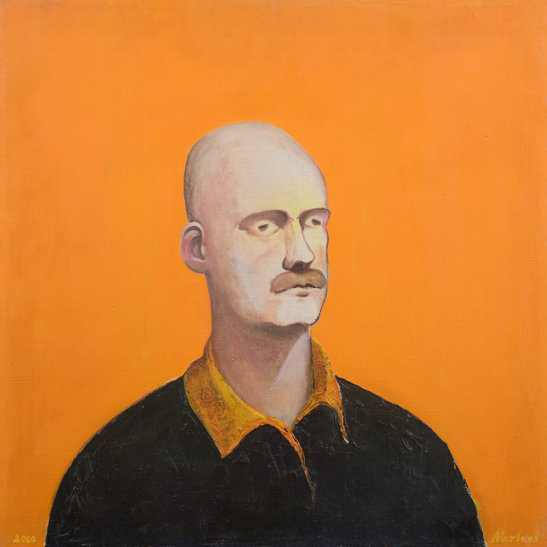 Портрет финансиста, 2000. Холст, масло. 80х80см. 1600000р
