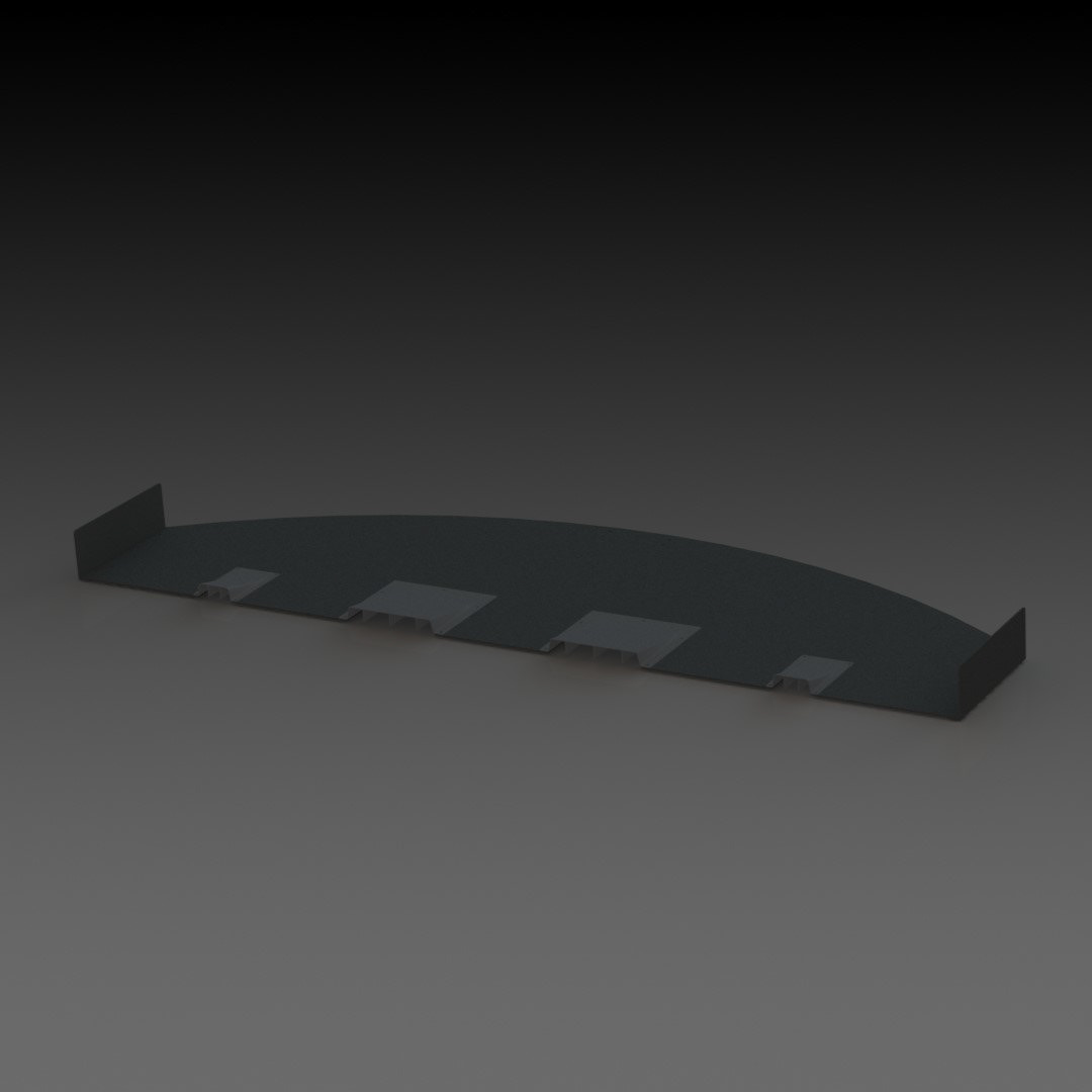 SolidWorks render of 350Z front splitter design.