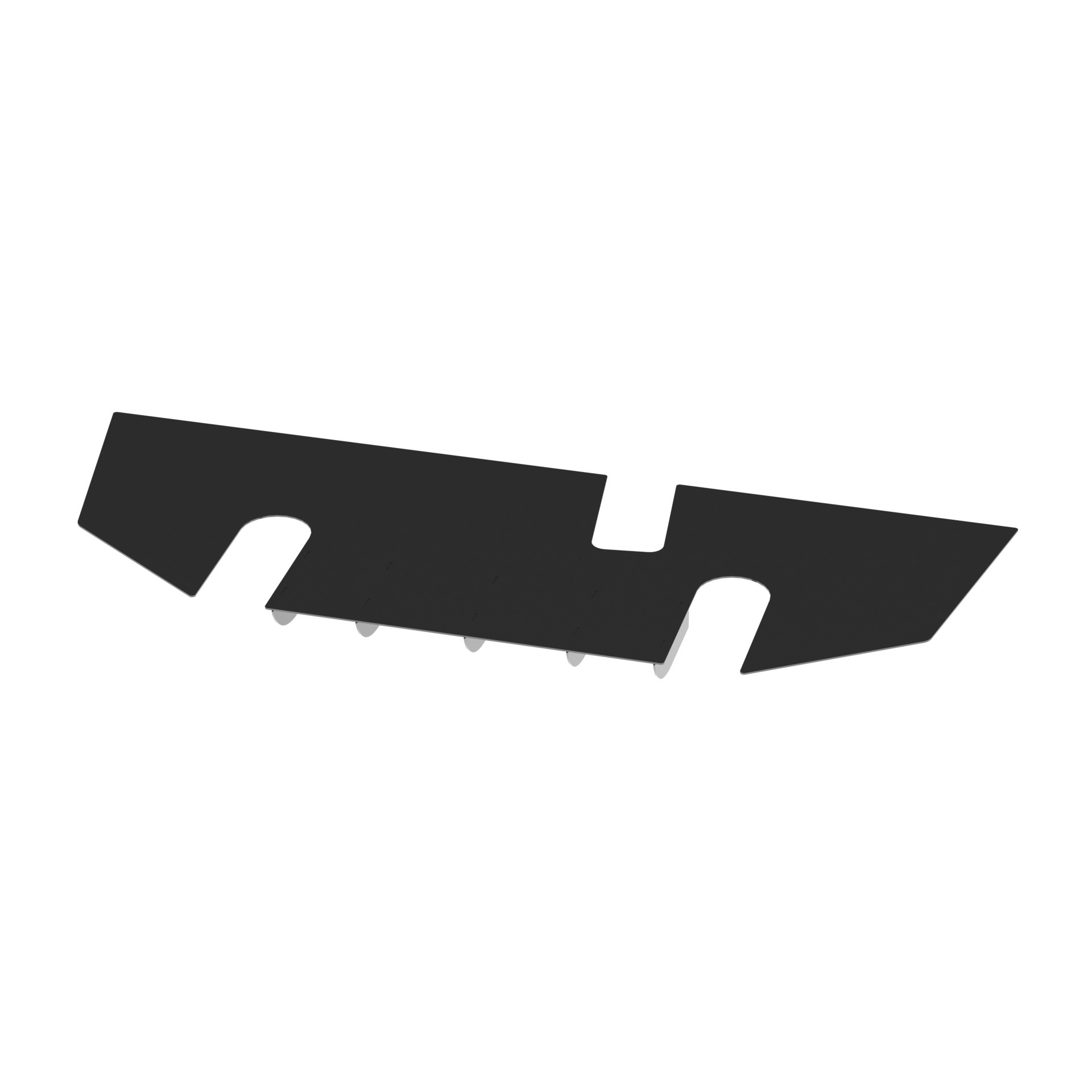 SolidWorks render of the BMW 435xi rear diffuser design.