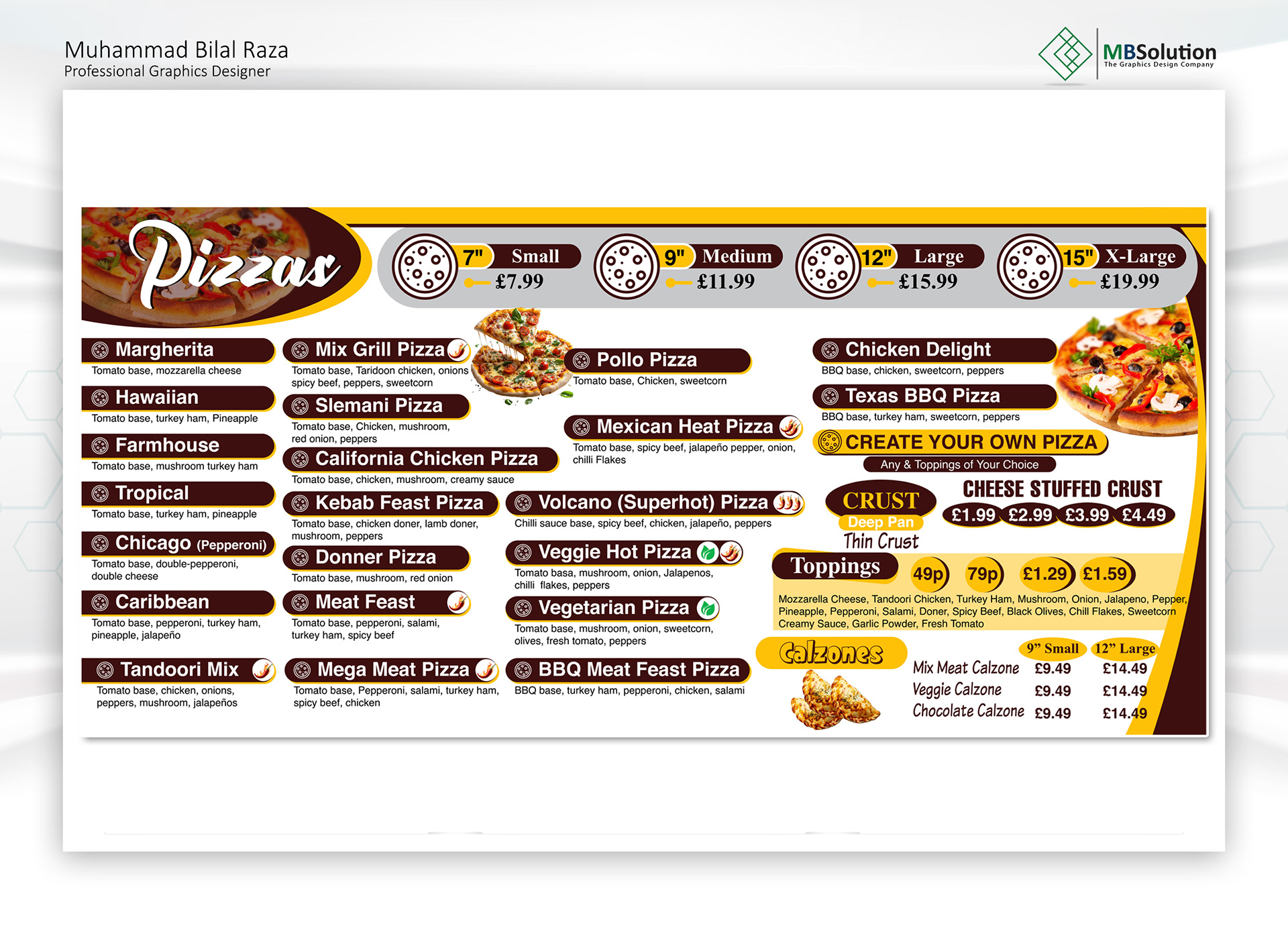 Menu Designs artwork 10 by Muhammad Bilal