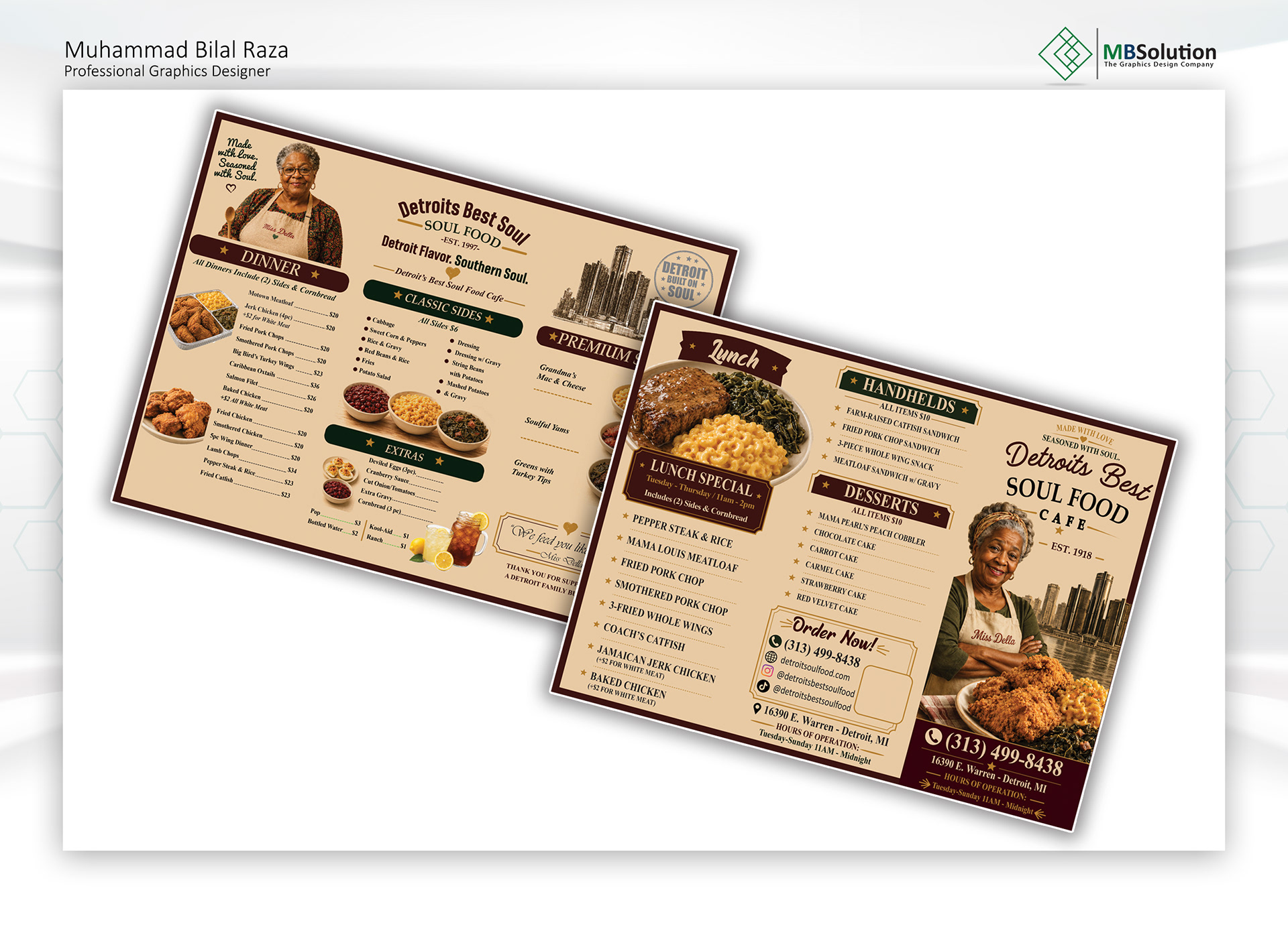 Menu Designs artwork 8 by Muhammad Bilal