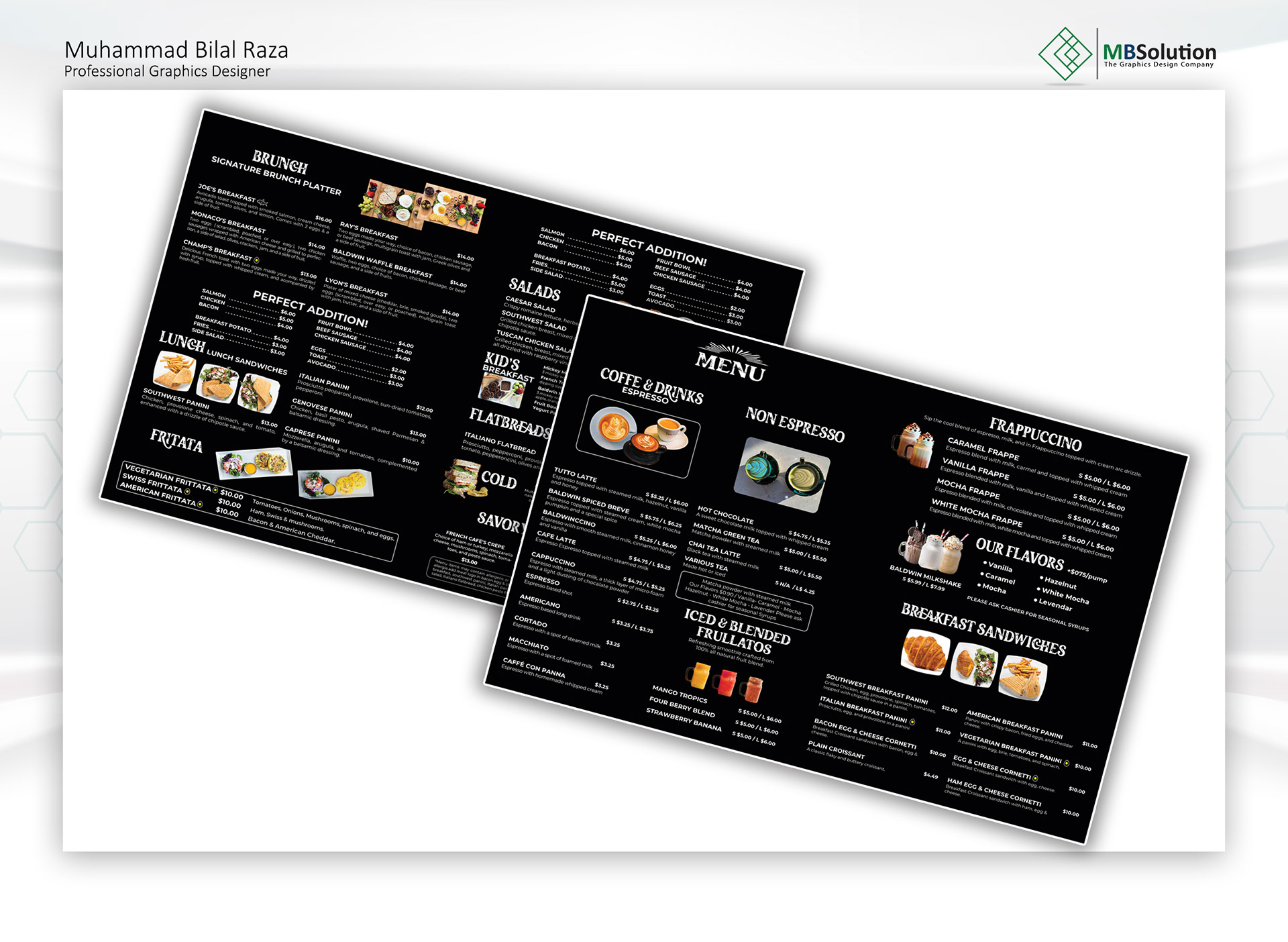 Menu Designs artwork 9 by Muhammad Bilal