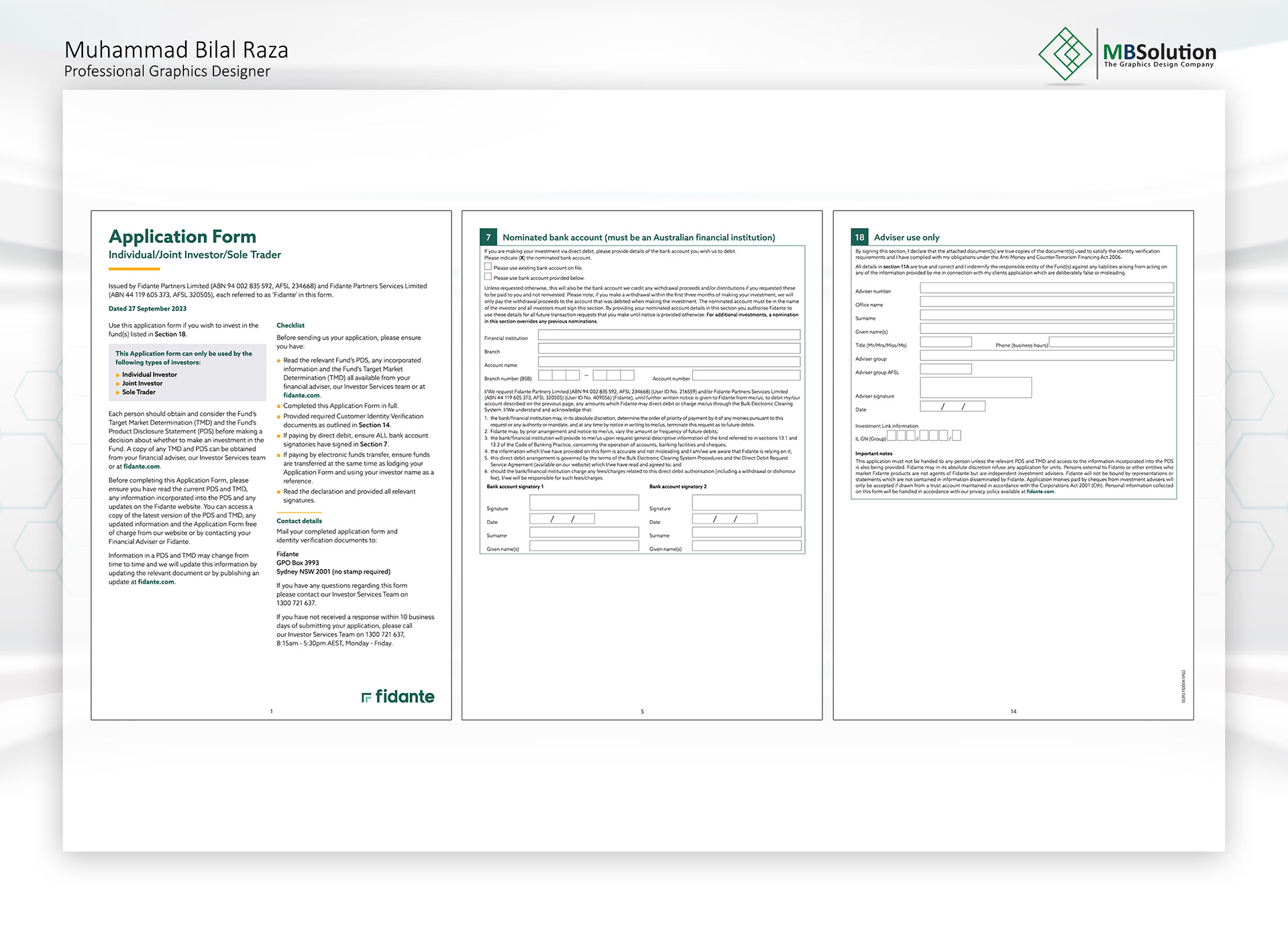 Fillable form PDF artwork 4 by Muhammad Bilal
