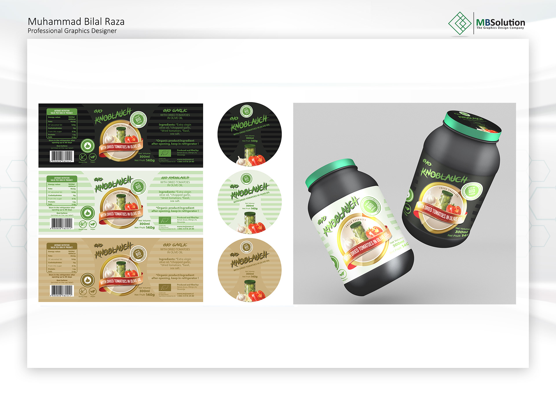 Product Label designs artwork 1 by Muhammad Bilal