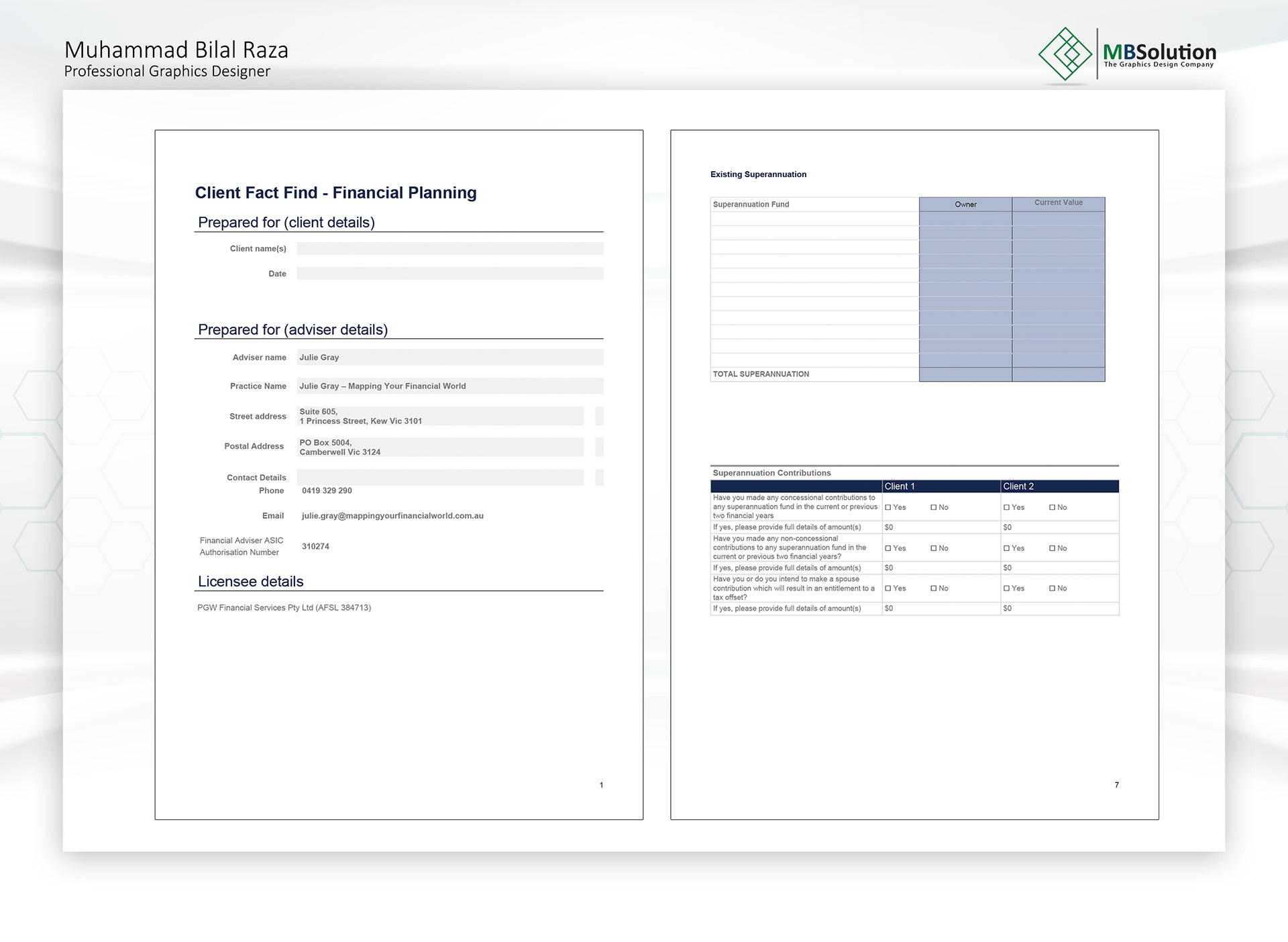 Fillable form PDF artwork 3 by Muhammad Bilal