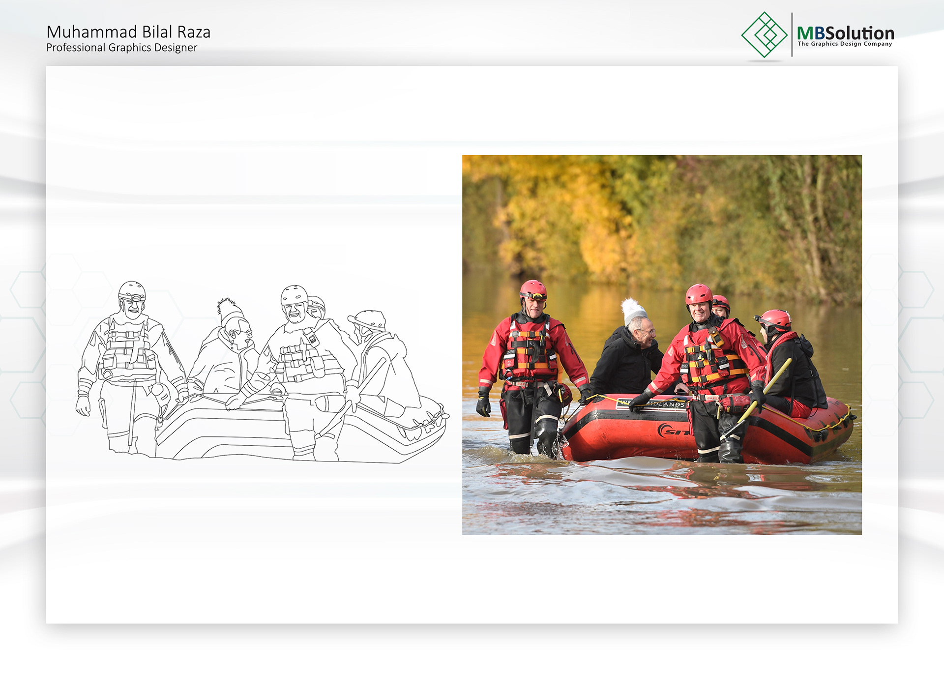 Technical Line Drawing artwork 2 by Muhammad Bilal