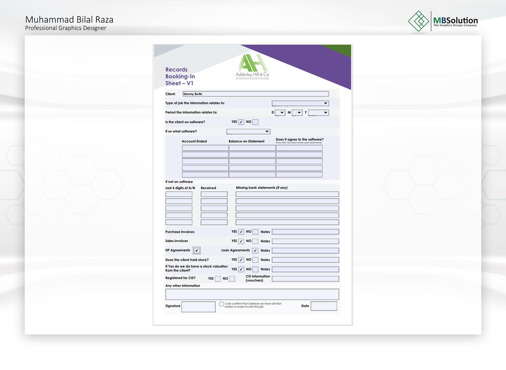 Fillable form PDF artwork 1 by Muhammad Bilal