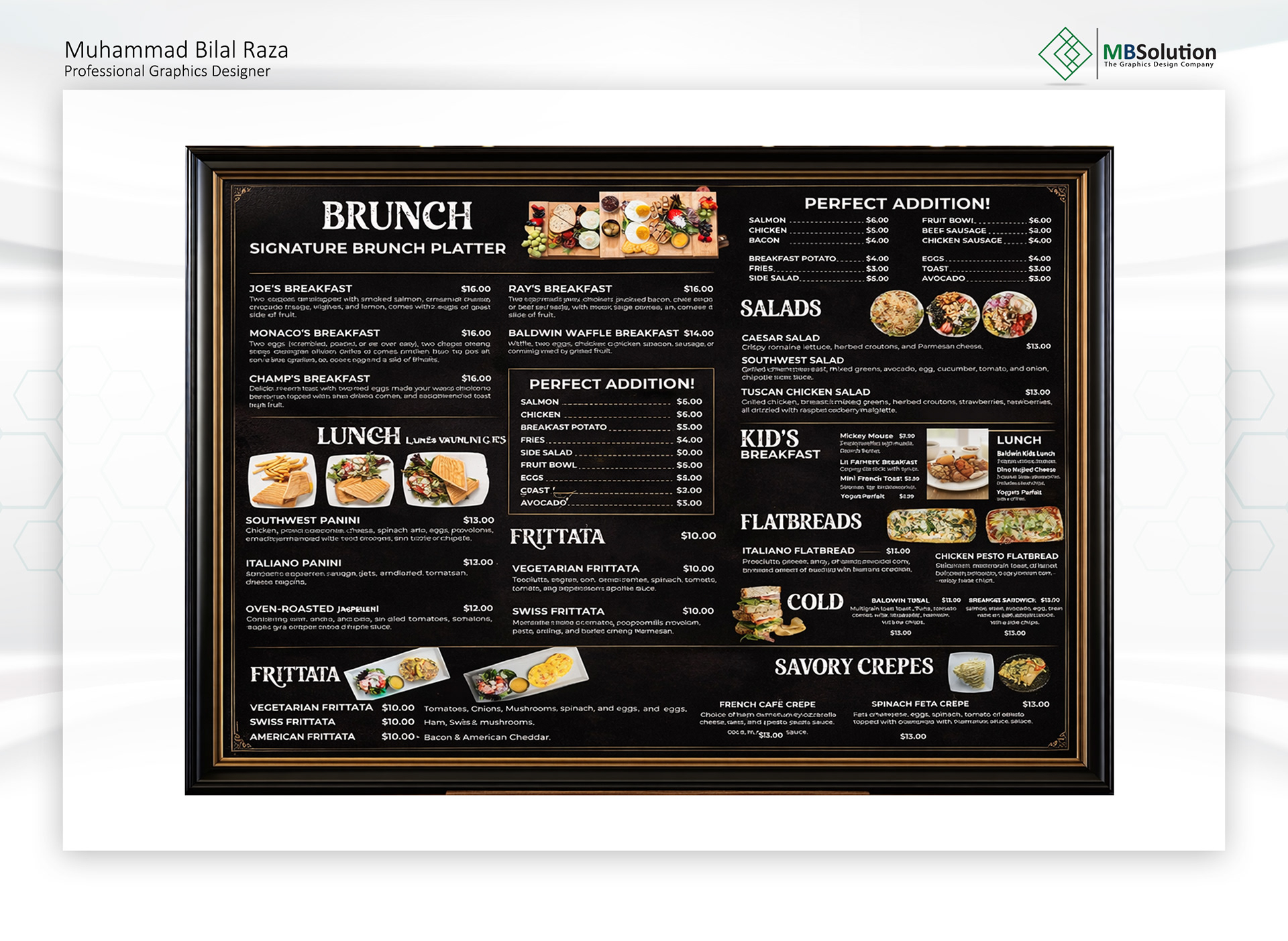 Menu Designs artwork 3 by Muhammad Bilal