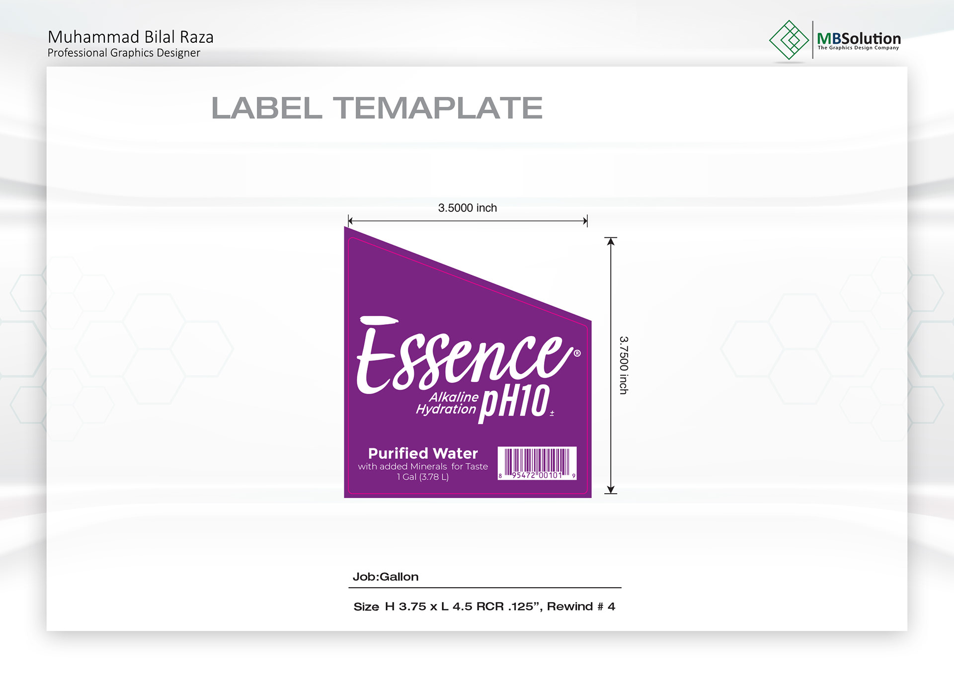 Product Label designs artwork 6 by Muhammad Bilal