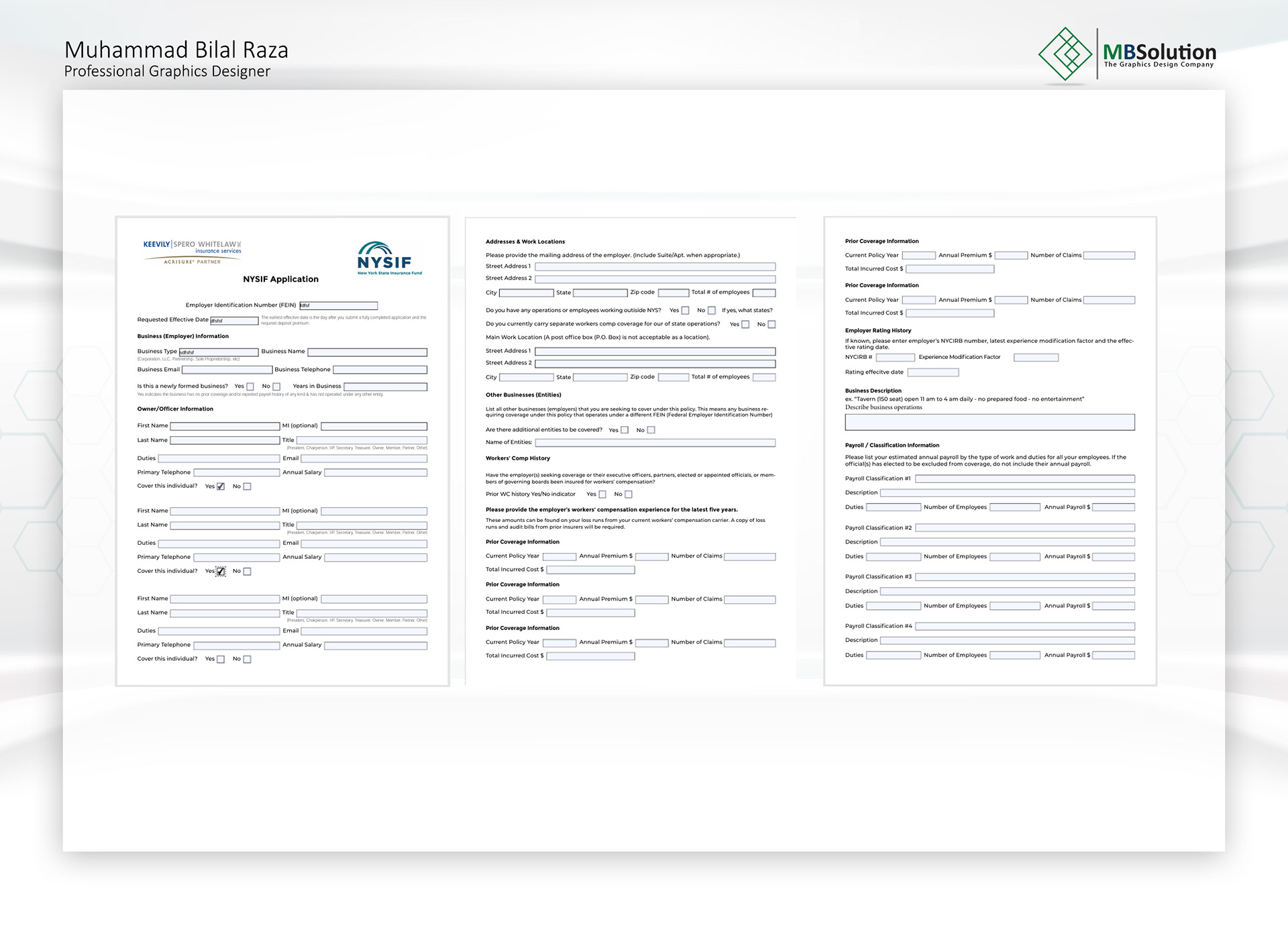 Fillable form PDF artwork 2 by Muhammad Bilal