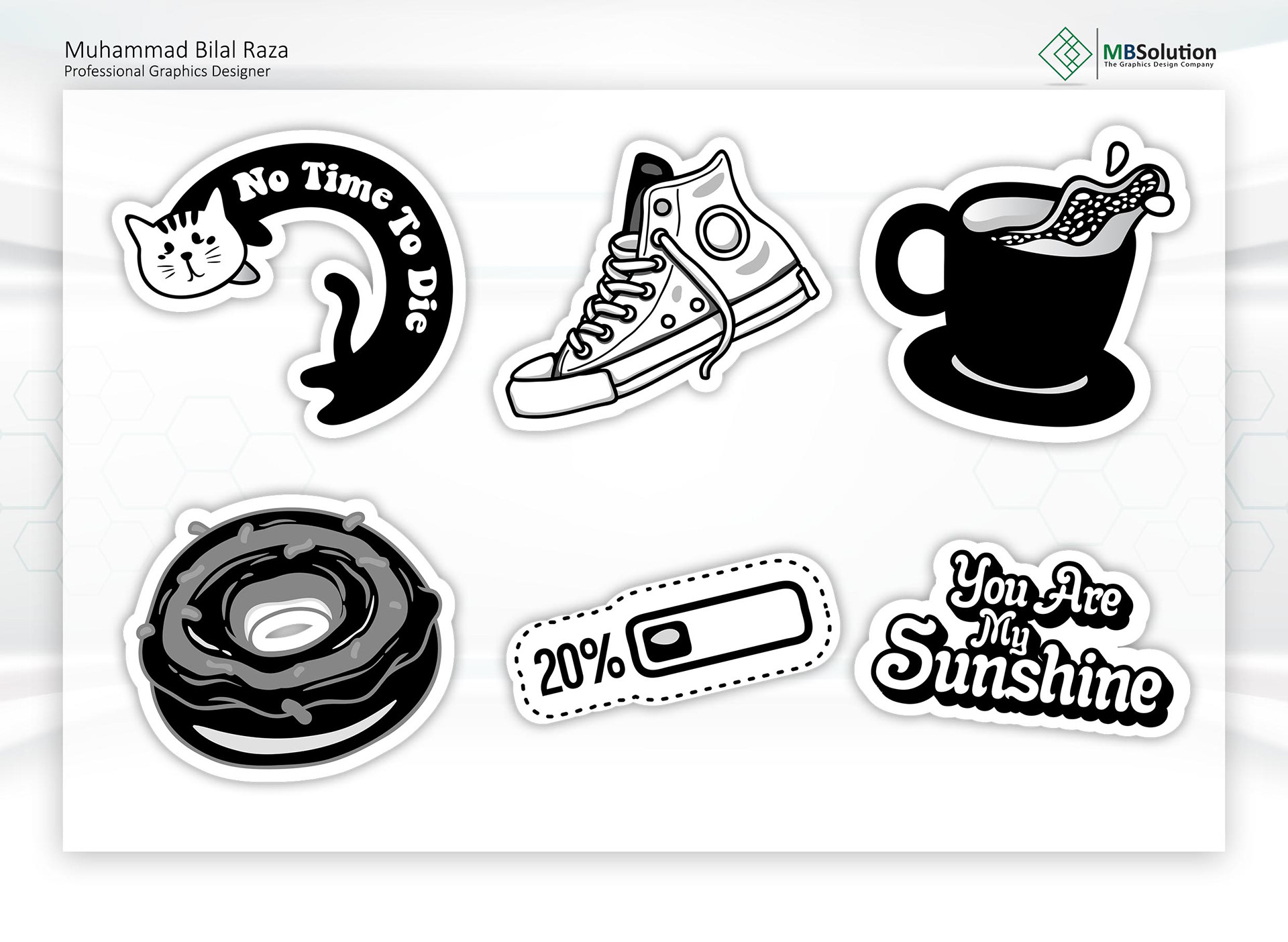 Sticker Designs artwork 2 by Muhammad Bilal