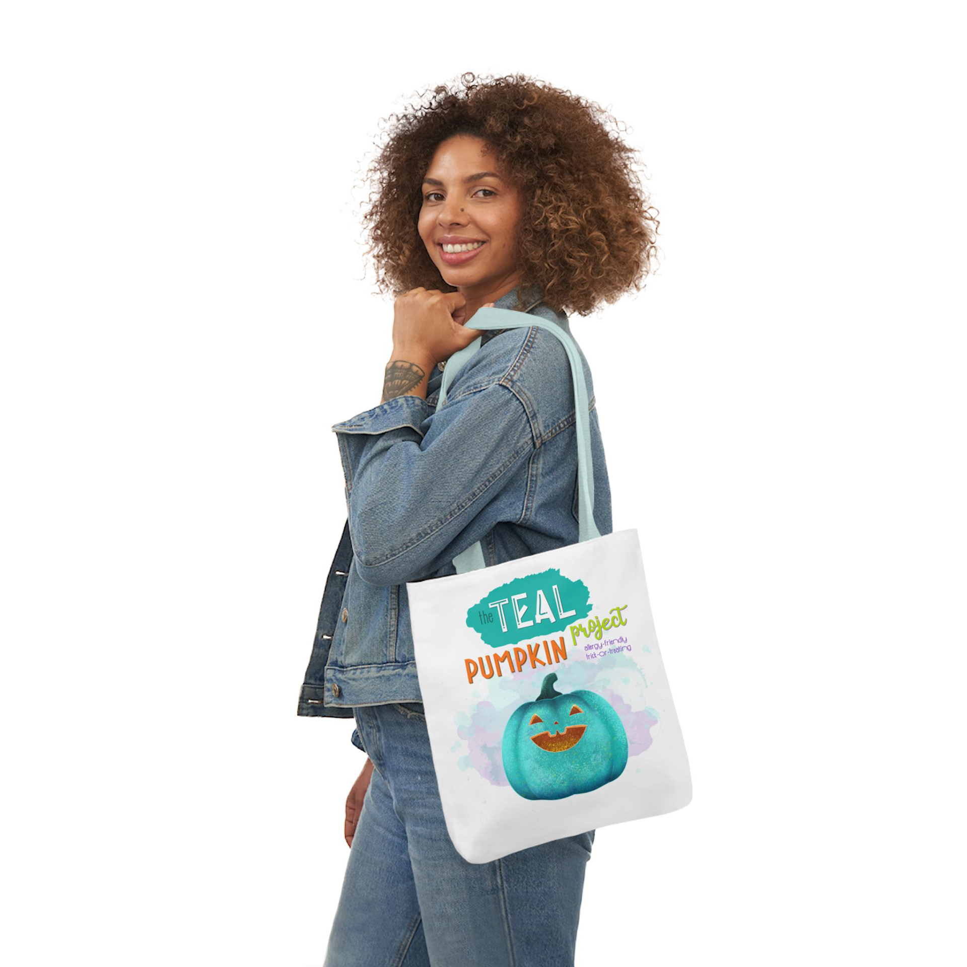 Teal Pumpkin tote bag
