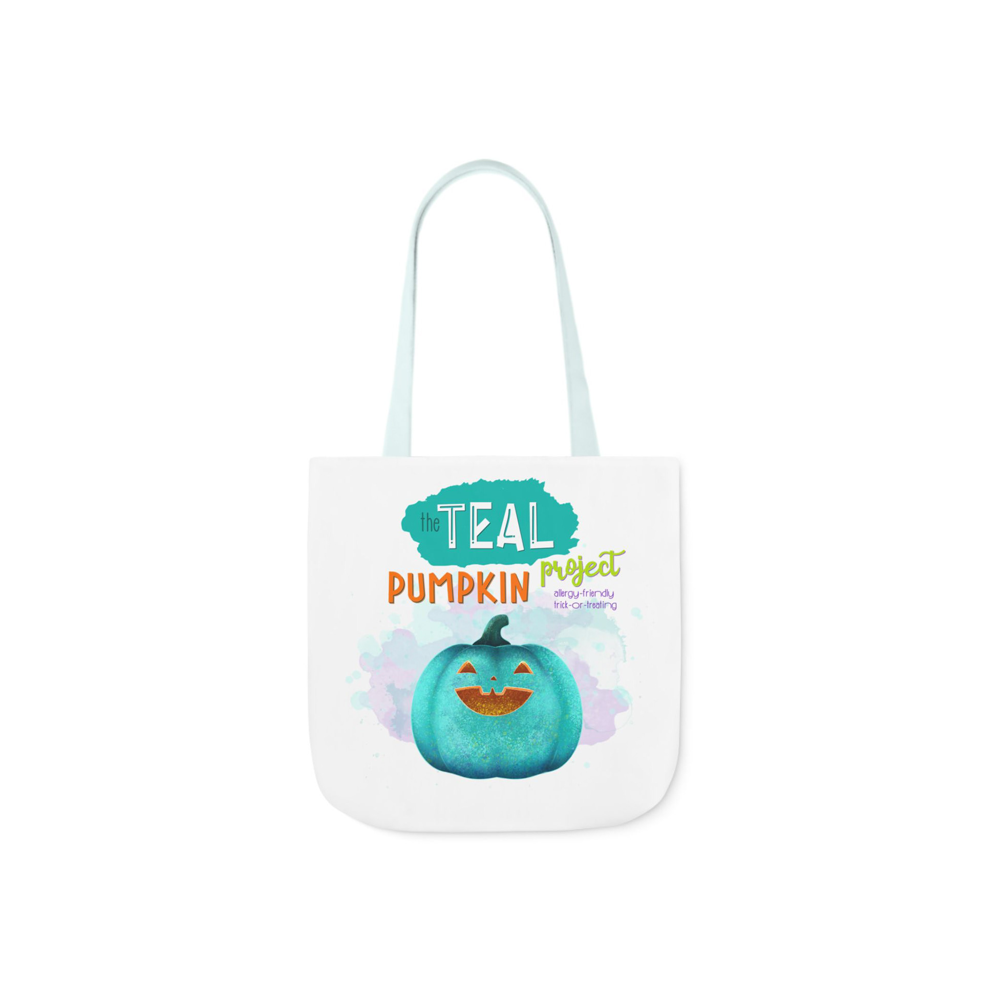 Teal Pumpkin tote bag - front