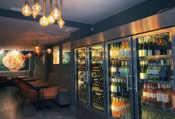 The one thing we were asked to include was the wine fridge. we were not going to complain!