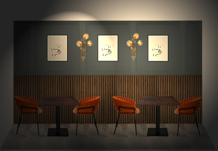 Lighting render (its nice to show mood - we call this the couples tables)