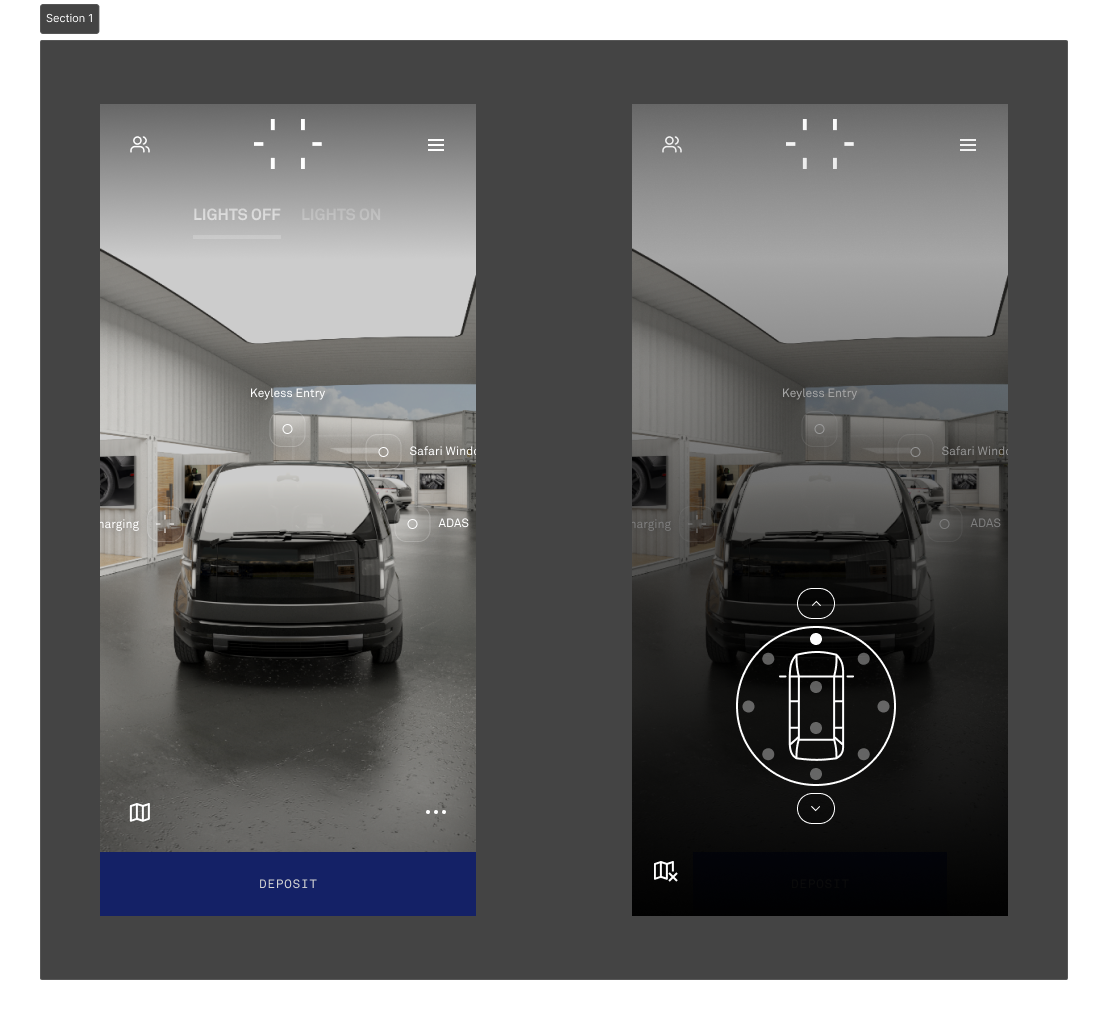 LV Mobile View with Map Overlay