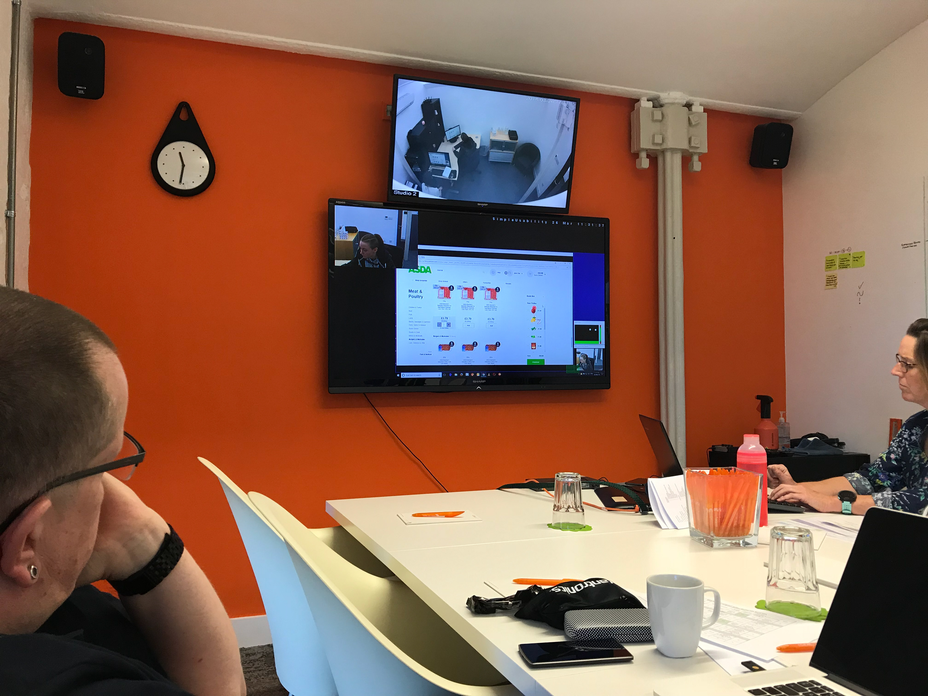 User testing in progress