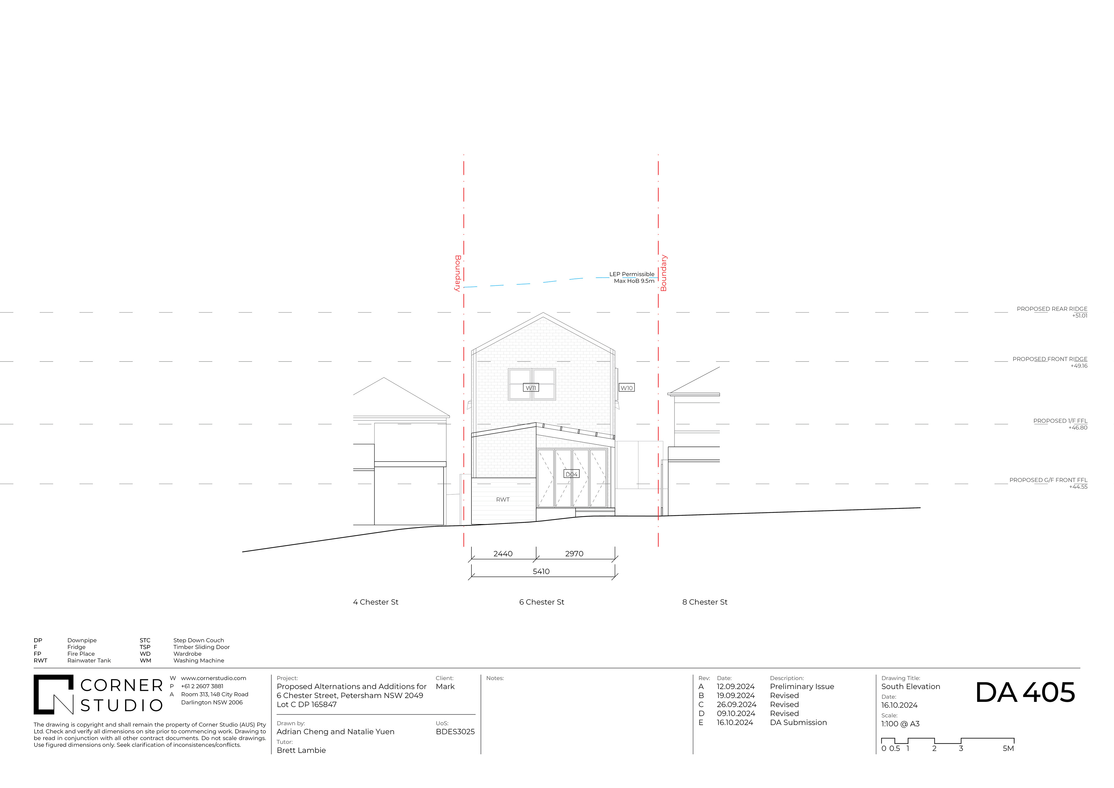 Rear Elevation 1:100