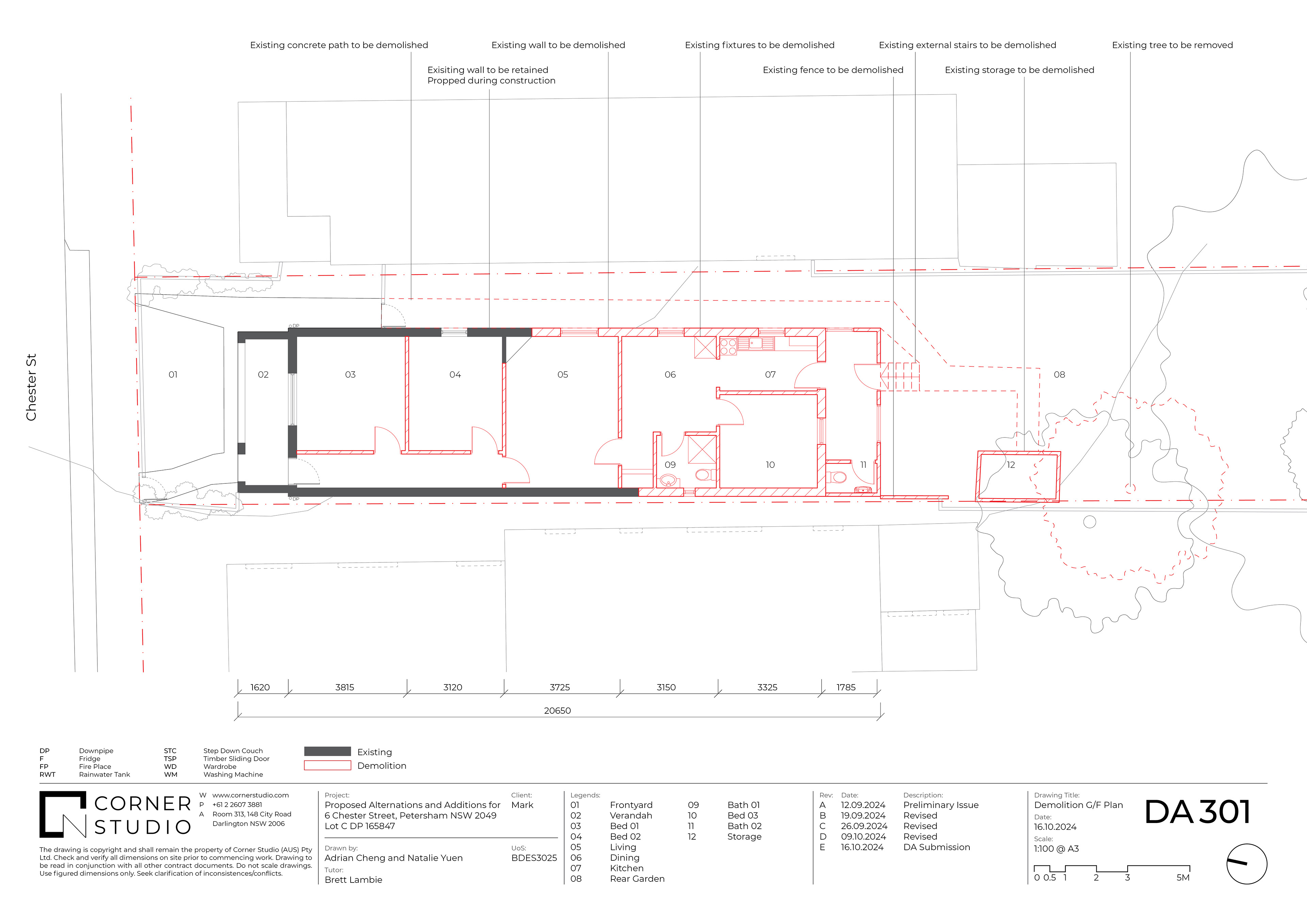 Demolition G/F Plan 1:100